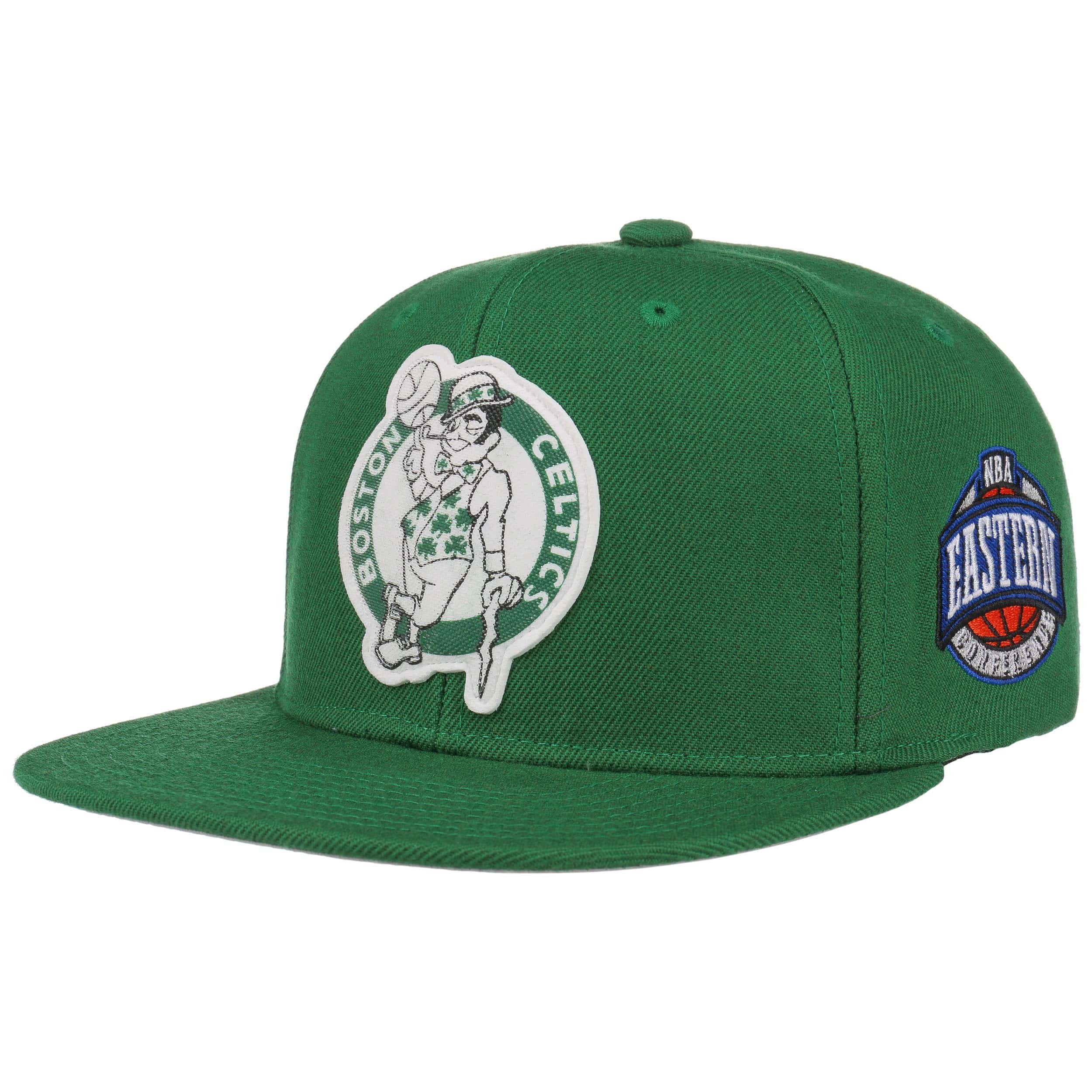 Casquette Snapback Mitchell & Ness Boston Celtics - Gris Ajustable, édition Spéciale Billet Vert - Homme