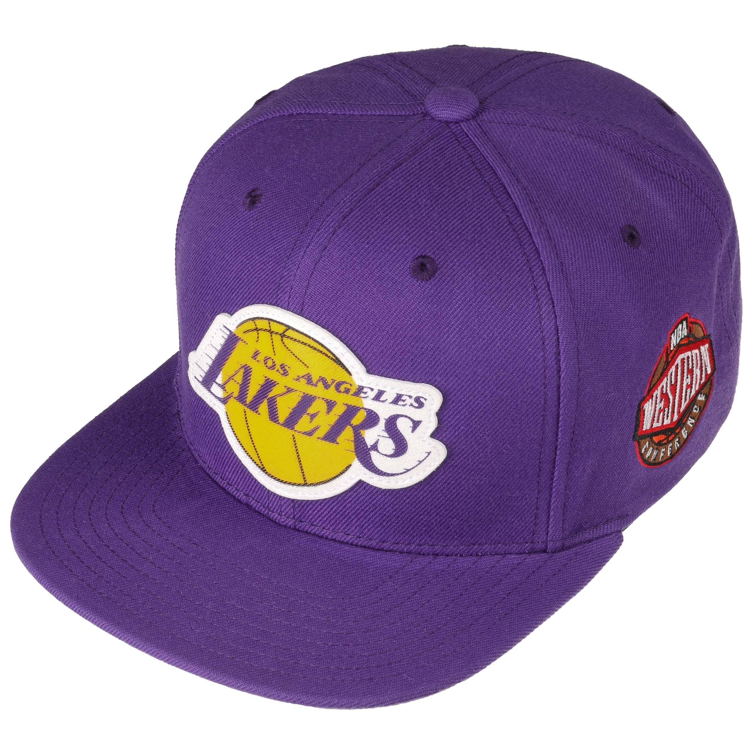 Casquette Ajustée Los Angeles Lakers – Mitchell & Ness, Bleu Bébé, Taille 7 1/4, Neuve