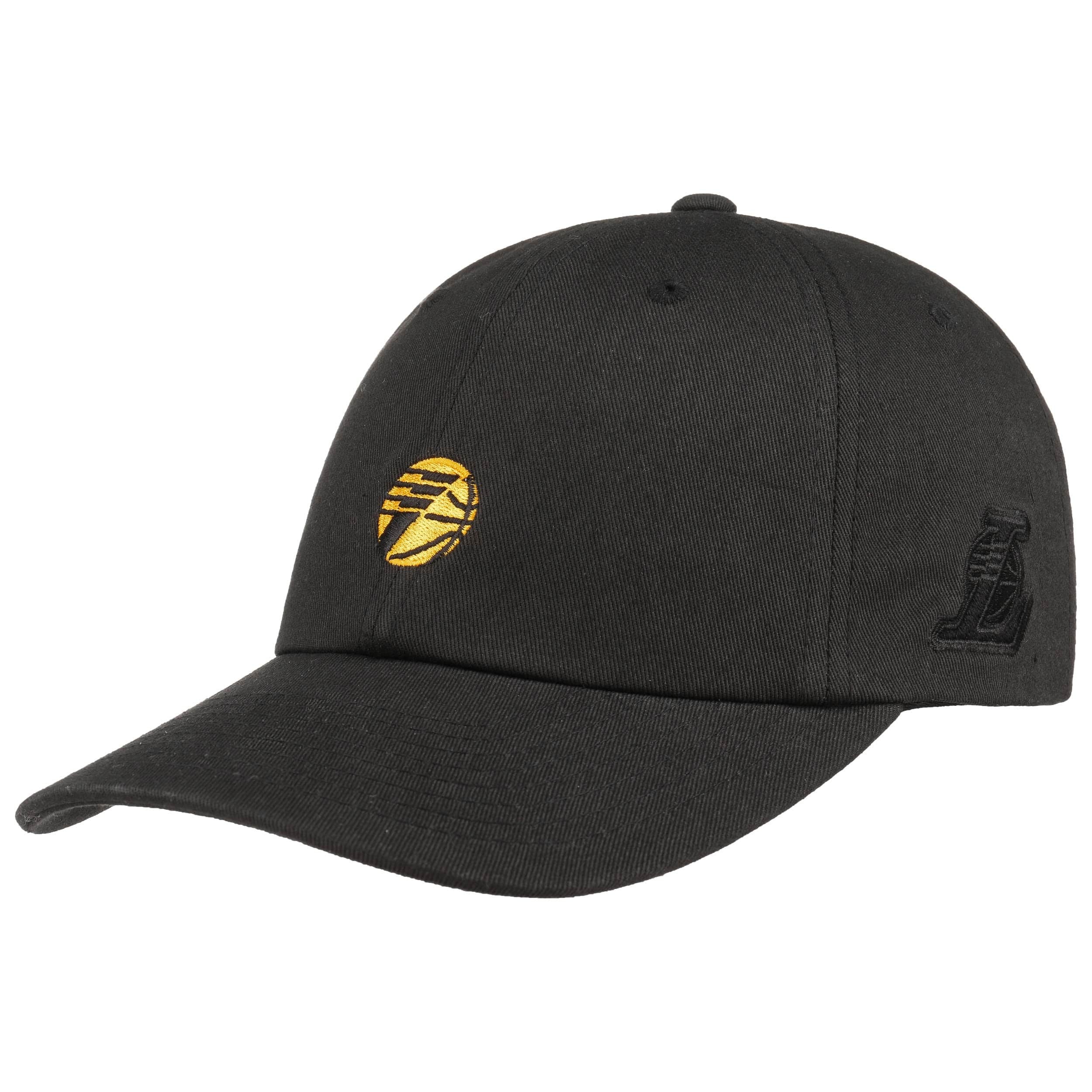 Mitchell Ness Los Angeles Lakers LA Snapback Hat Cap NBA Black Purple RARE LOGO