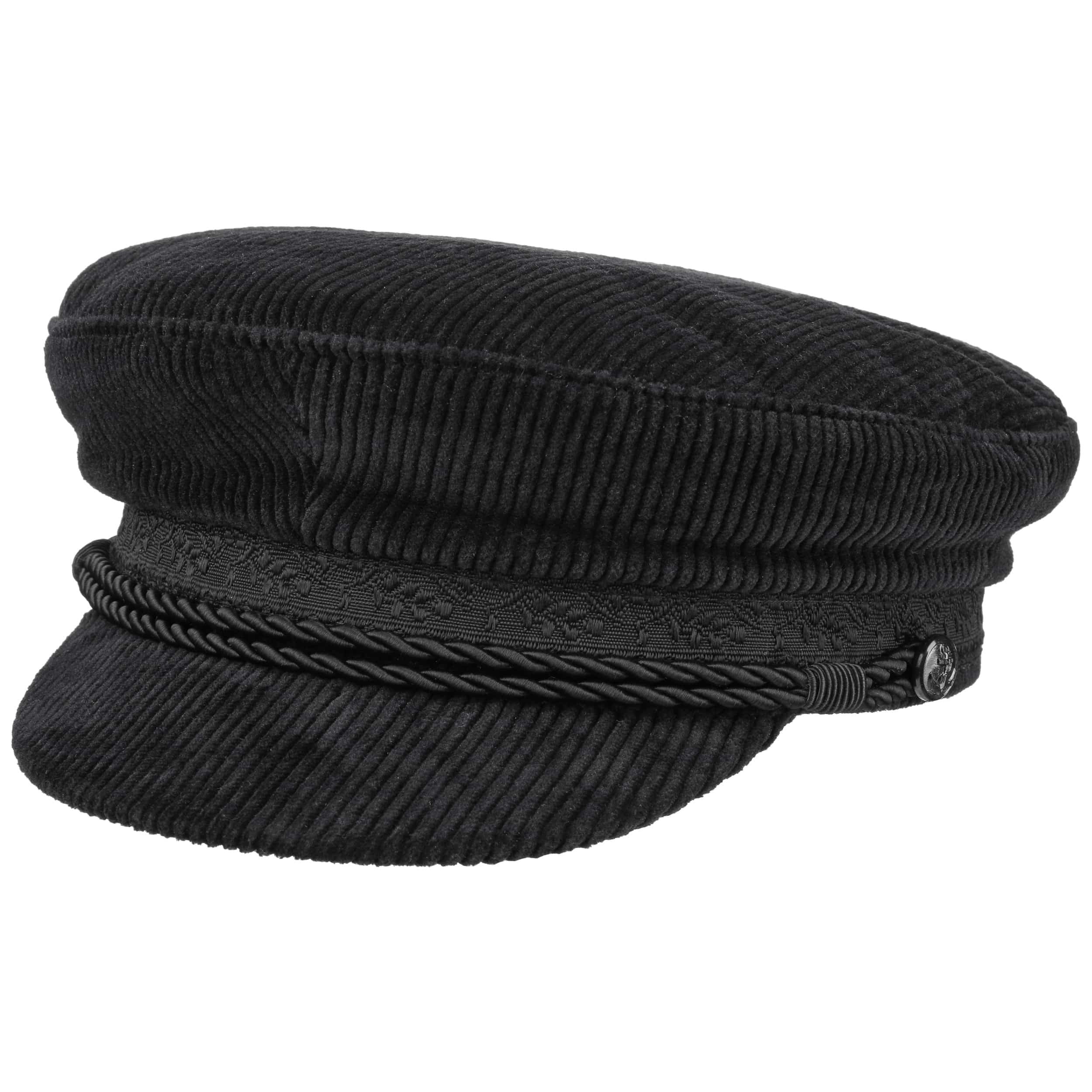 Casquette Prince Henry Noire - Style Marin/capitaine - Taille S-XXL (54-62cm) - Marque Hammaburg