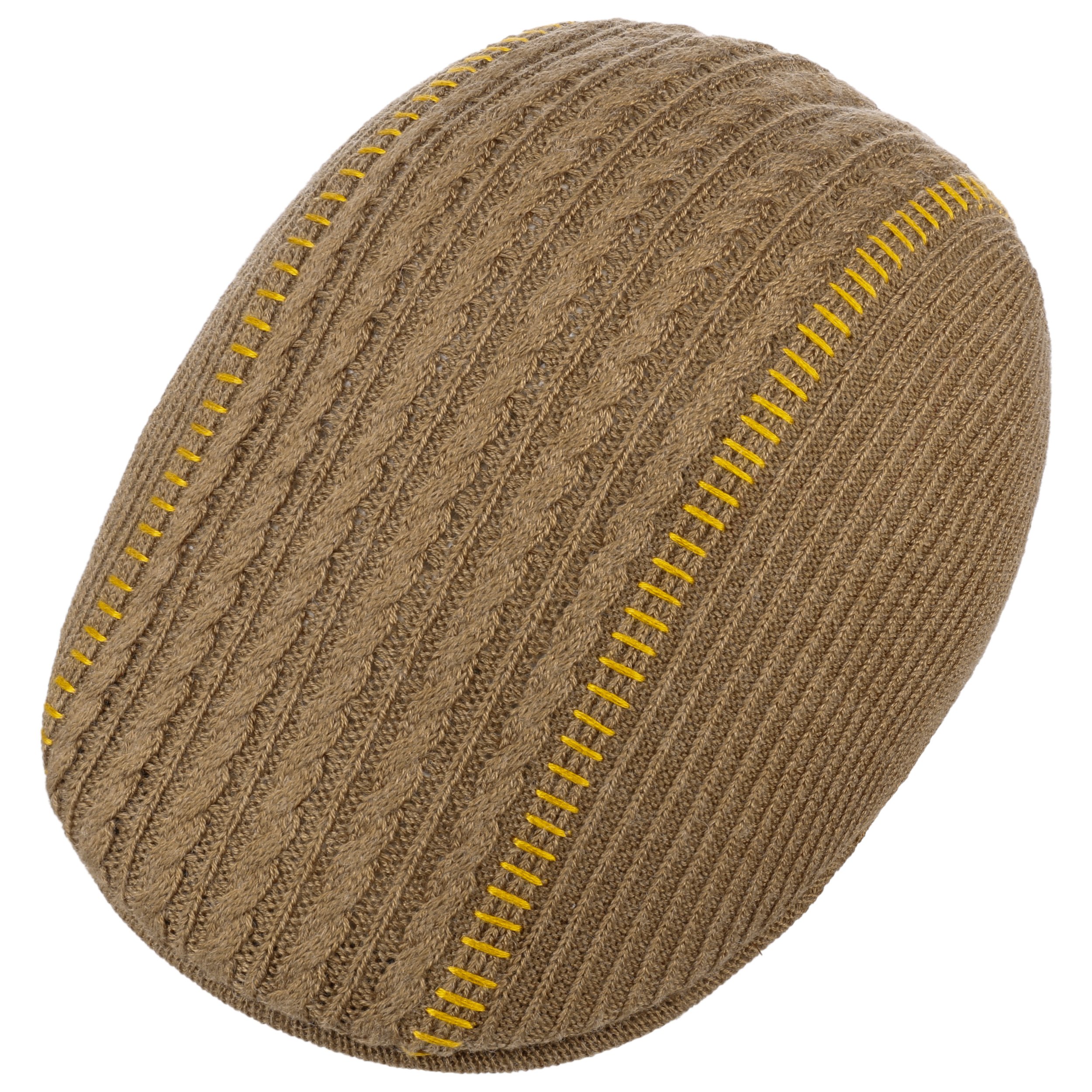 Kangol Casquette Plate 504 Laine Violette - Classique Et Confortable