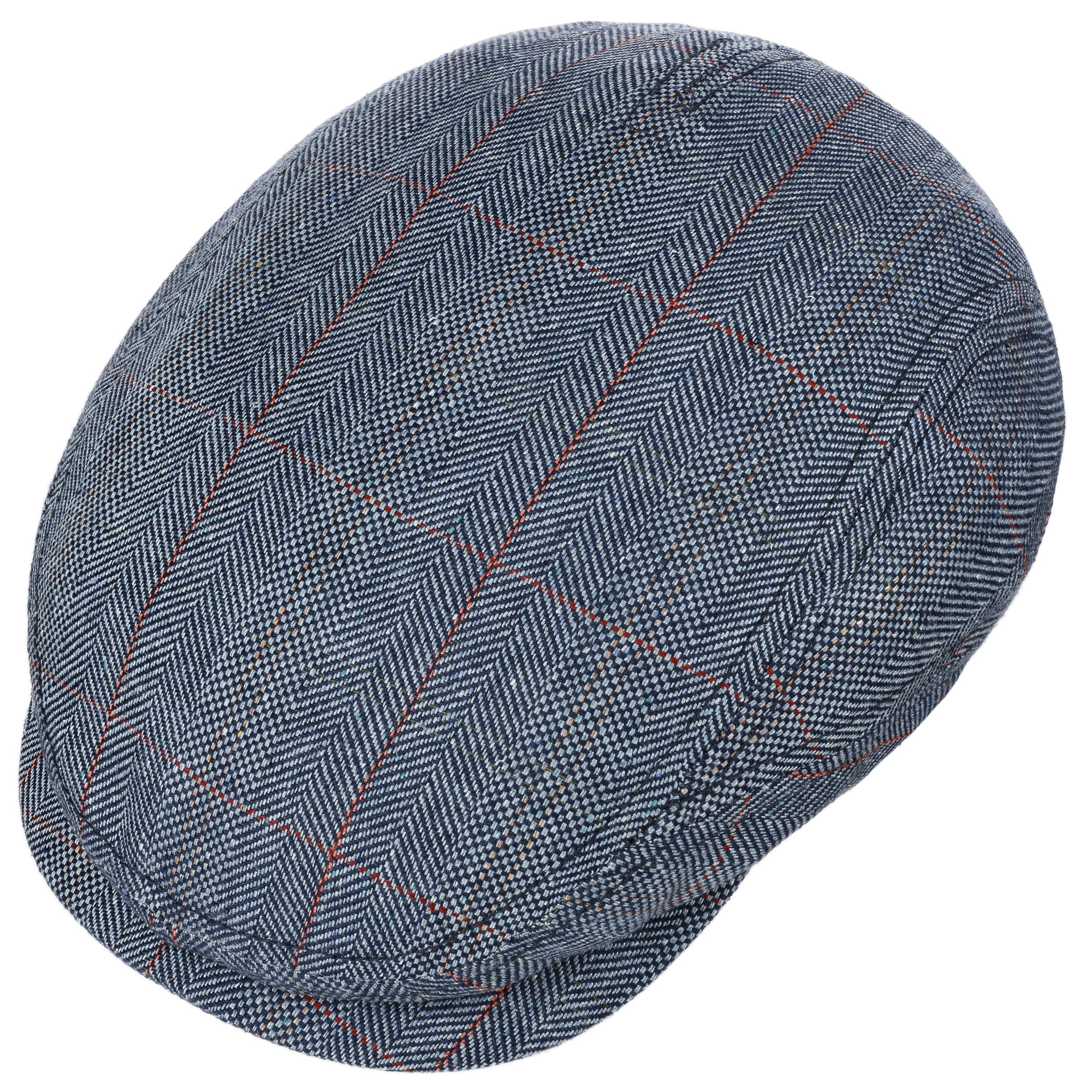 Stetson Coppola Texas Warnerville Linen Uomo - Made in The EU Berretto Lino Cappello Piatto Estivo con Visiera, Fodera Estate Estate/Inverno - M