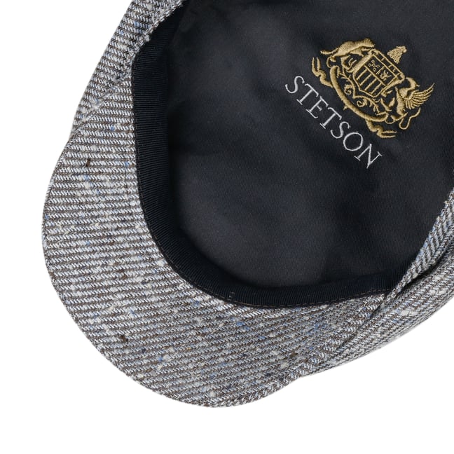 Stetson Casquette Plainfield Silk Wool Homme - Casquette Plate Soie Et Laine Made In Germany