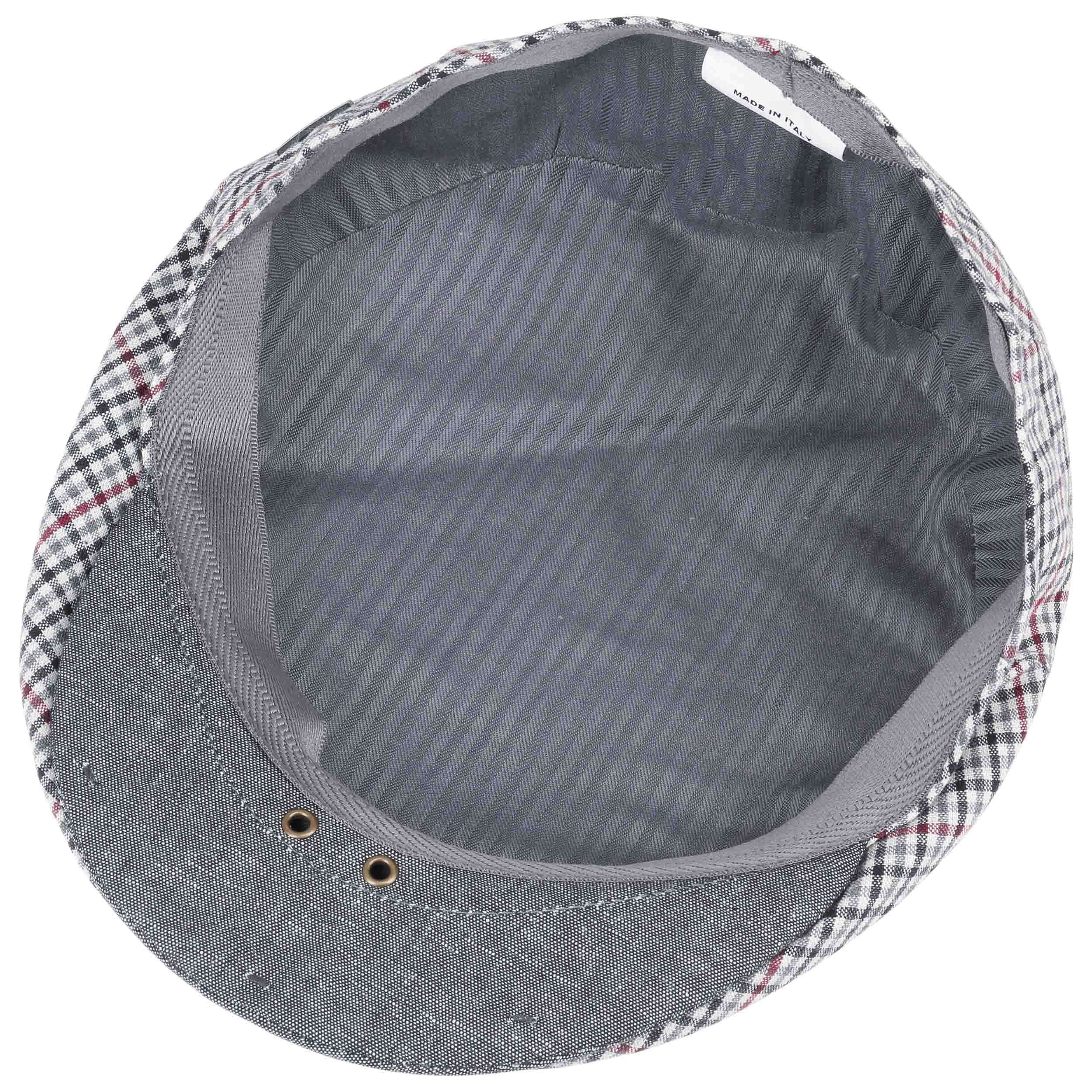 Casquette Plate Gavroche En Laine Pied-de-Poule - Fabriquée En Italie - Pour Femme Et Homme, Style Classique Avec Visière