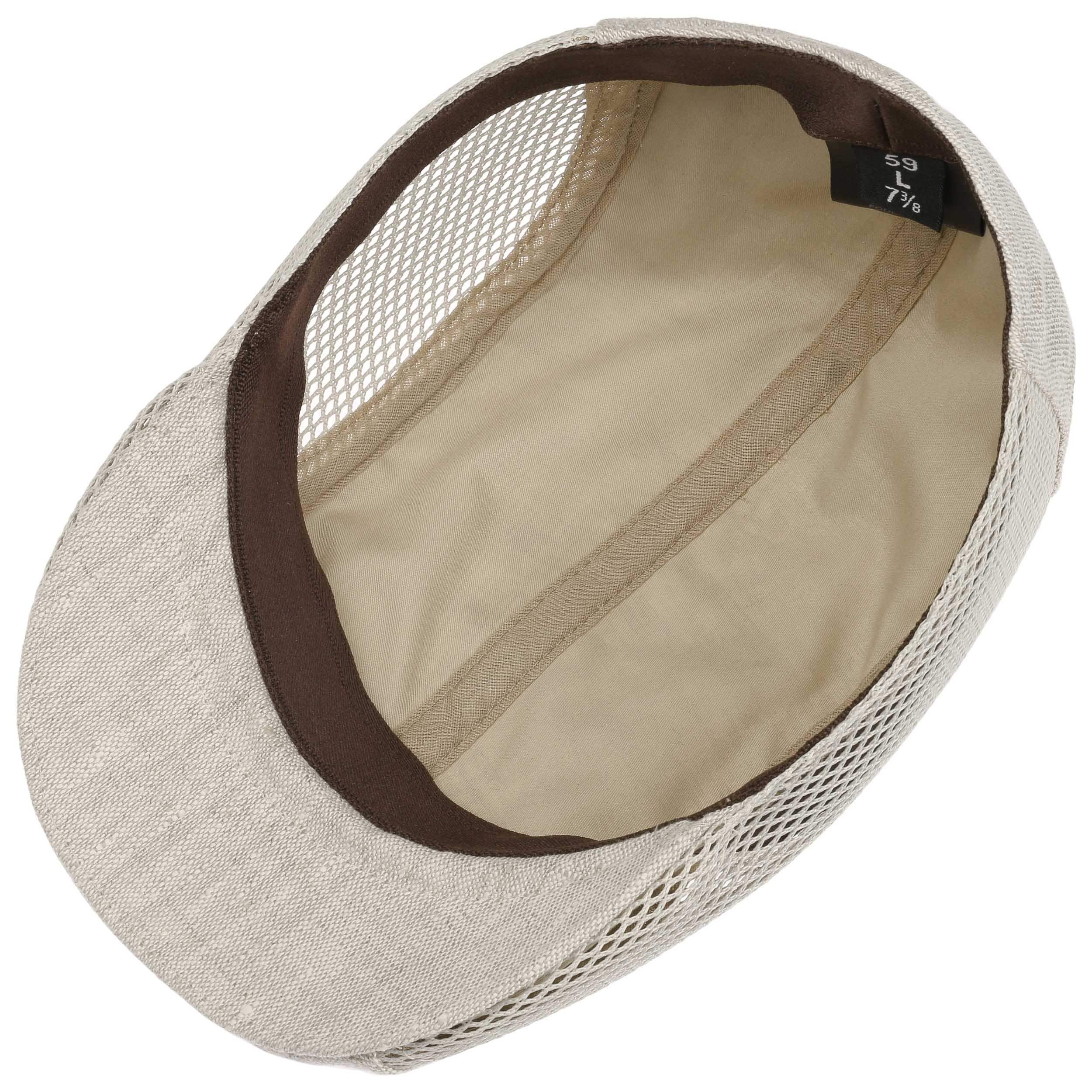 Casquette Plate Lierys En Lin - Visière 5.5cm - Uni - Fabriqué En Italie