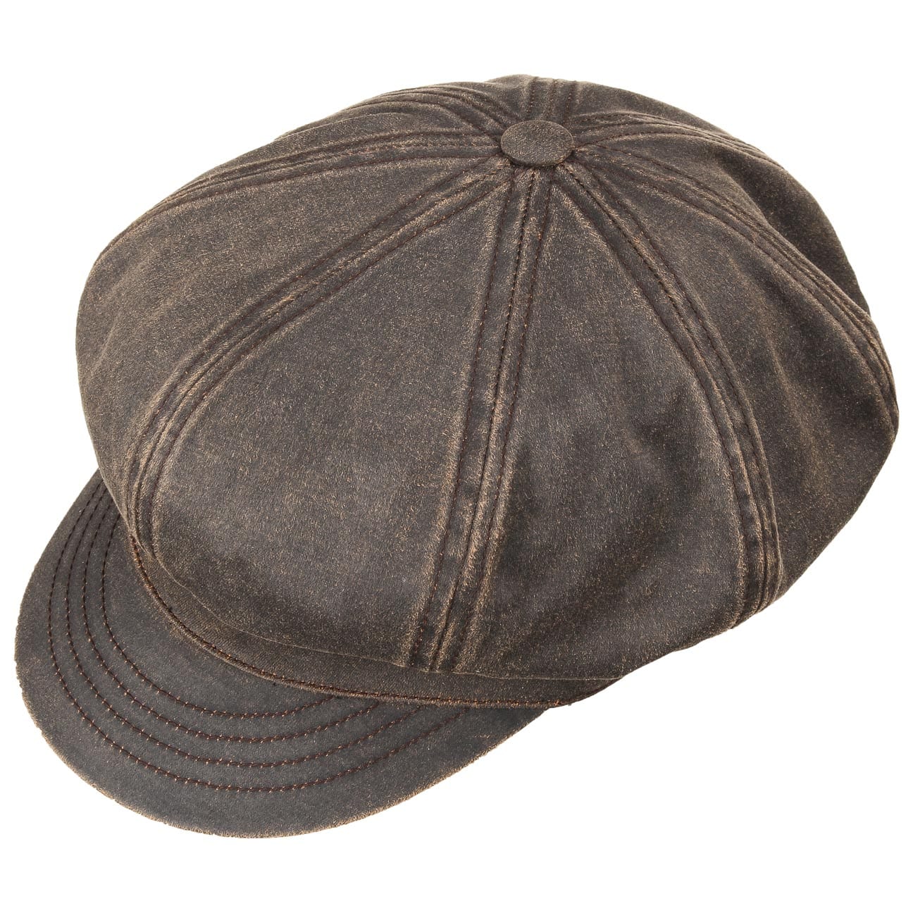 Casquette Newsboy Vintage Romanes & Paterson - Laine Rouge à Carreaux, Petite Taille, Made In Scotland