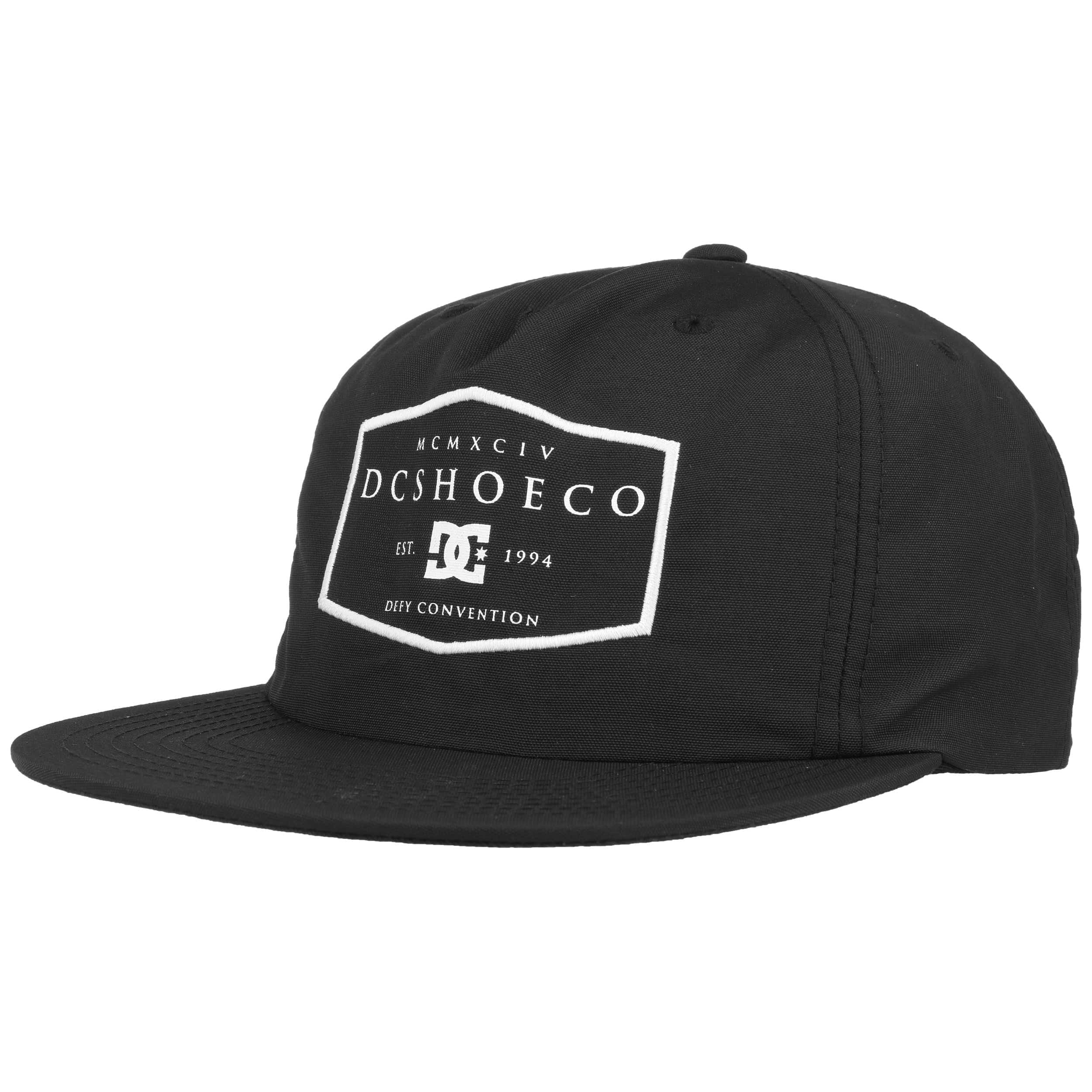 DC Shoes The Classics Snapback Yupoong Hat, Black W/Logo