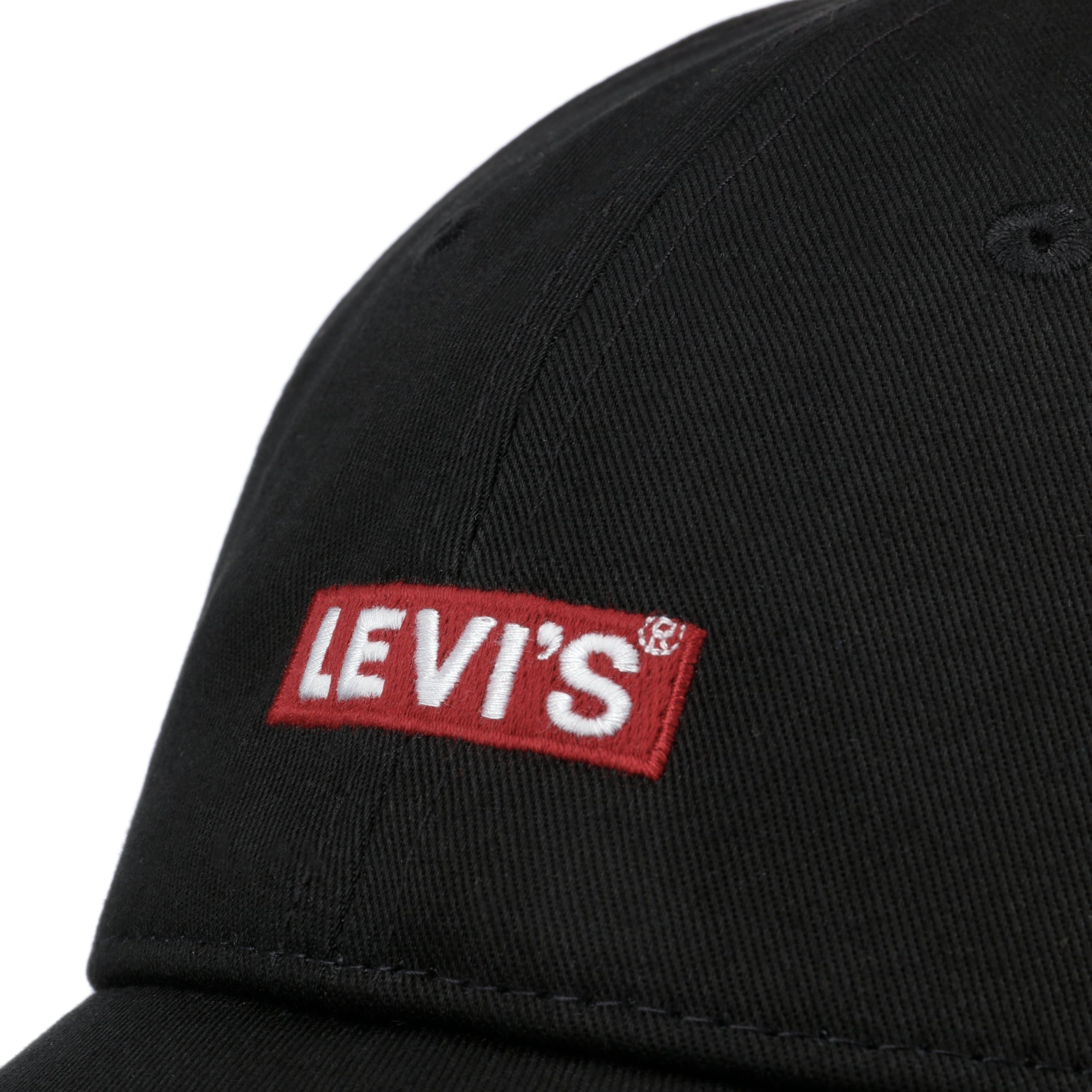 Casquette Levi's Baby Tab Logo - Casquette Baseball En Coton 100% Ajustable Noir