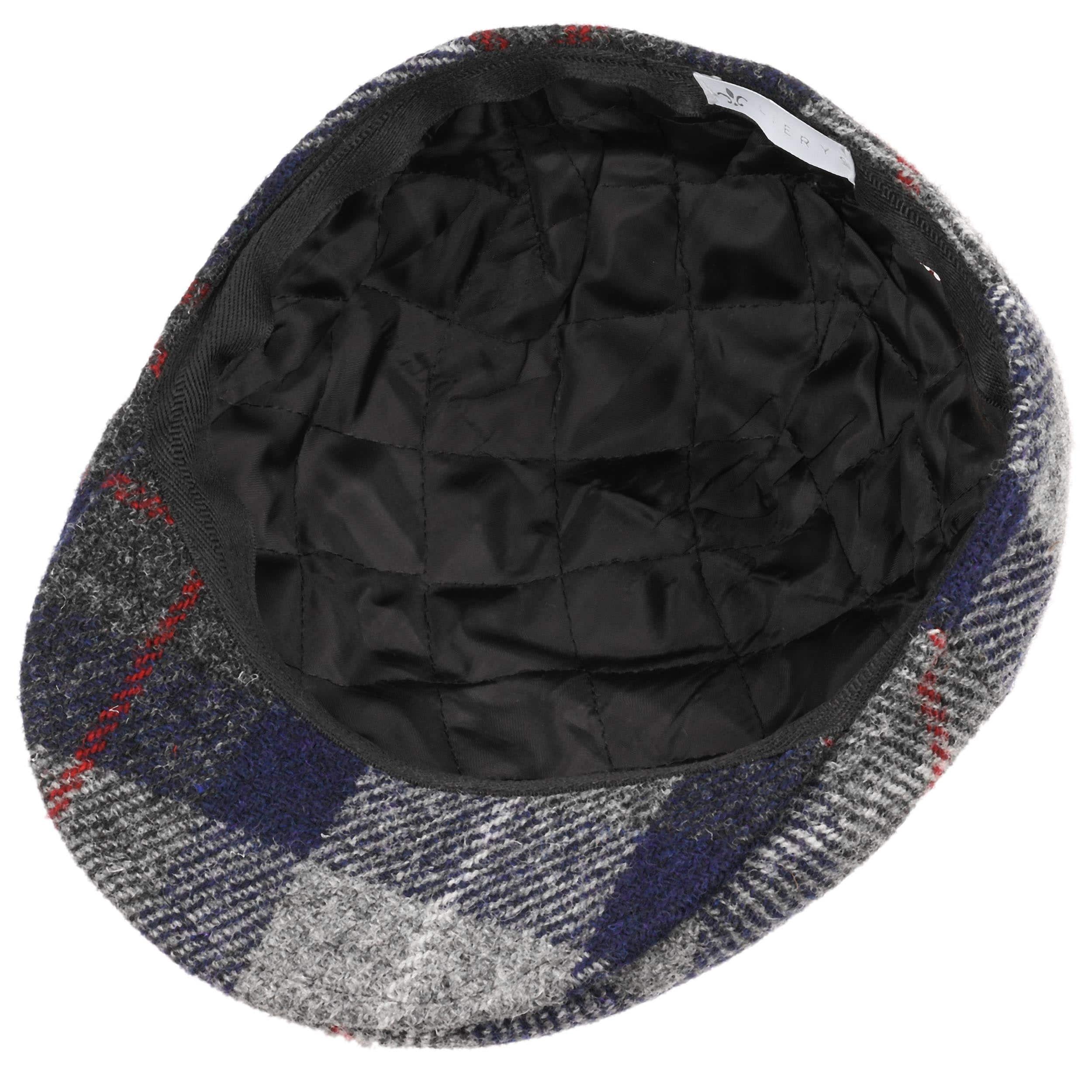 Casquette Plate Harris Tweed Jaxon & James - Laine Vierge, Doublure Satin, Tailles S à XXL, Bleu Marine