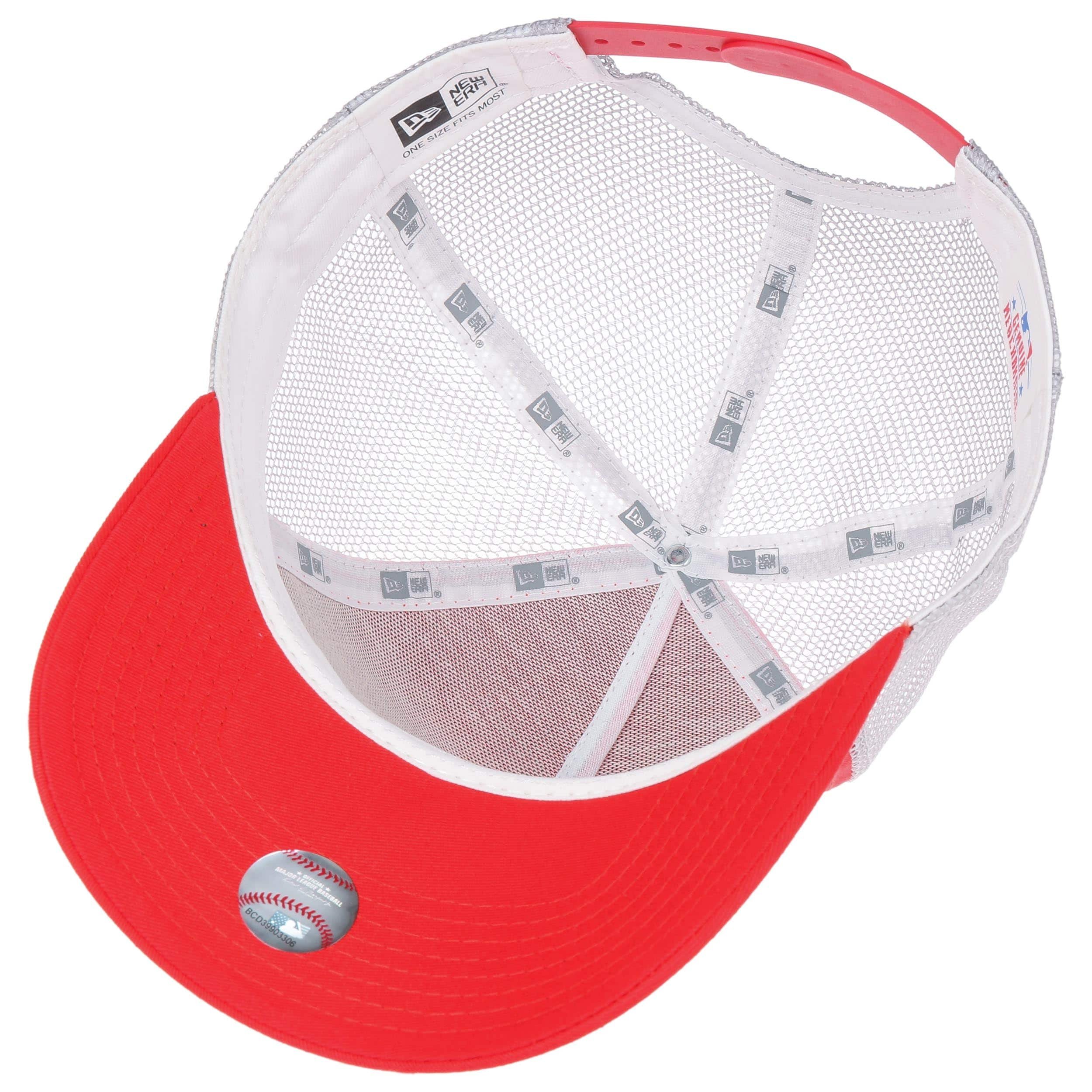 Casquette ajustable New Era Atlanta Braves pour homme, modèle M-Crown A-Frame, en feutre royal/rouge, taille 9FORTY