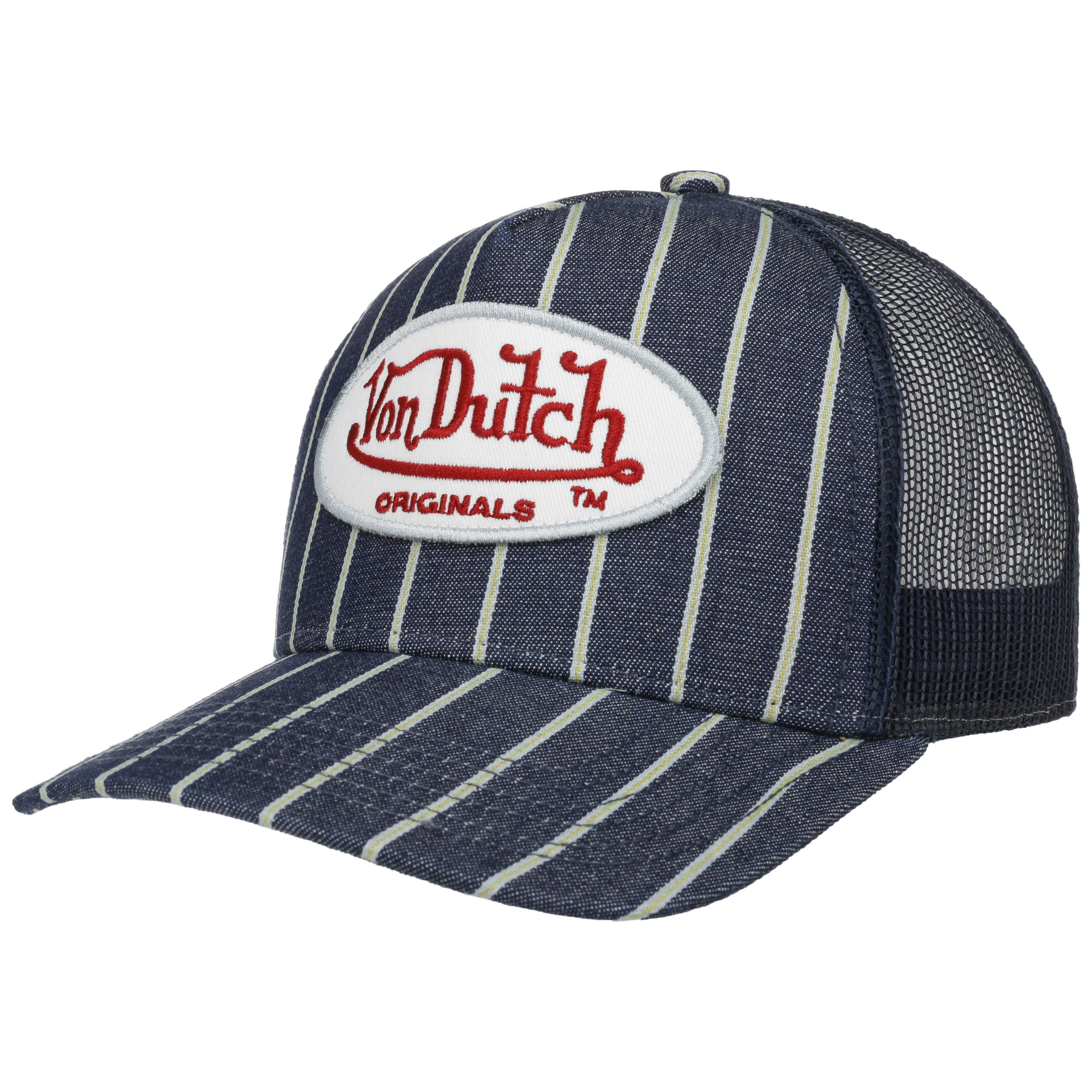 Casquette Trucker Denim Stripes by Von Dutch --> Chapeaux, casquettes &  bonnets en ligne ▷ Chapeaushop