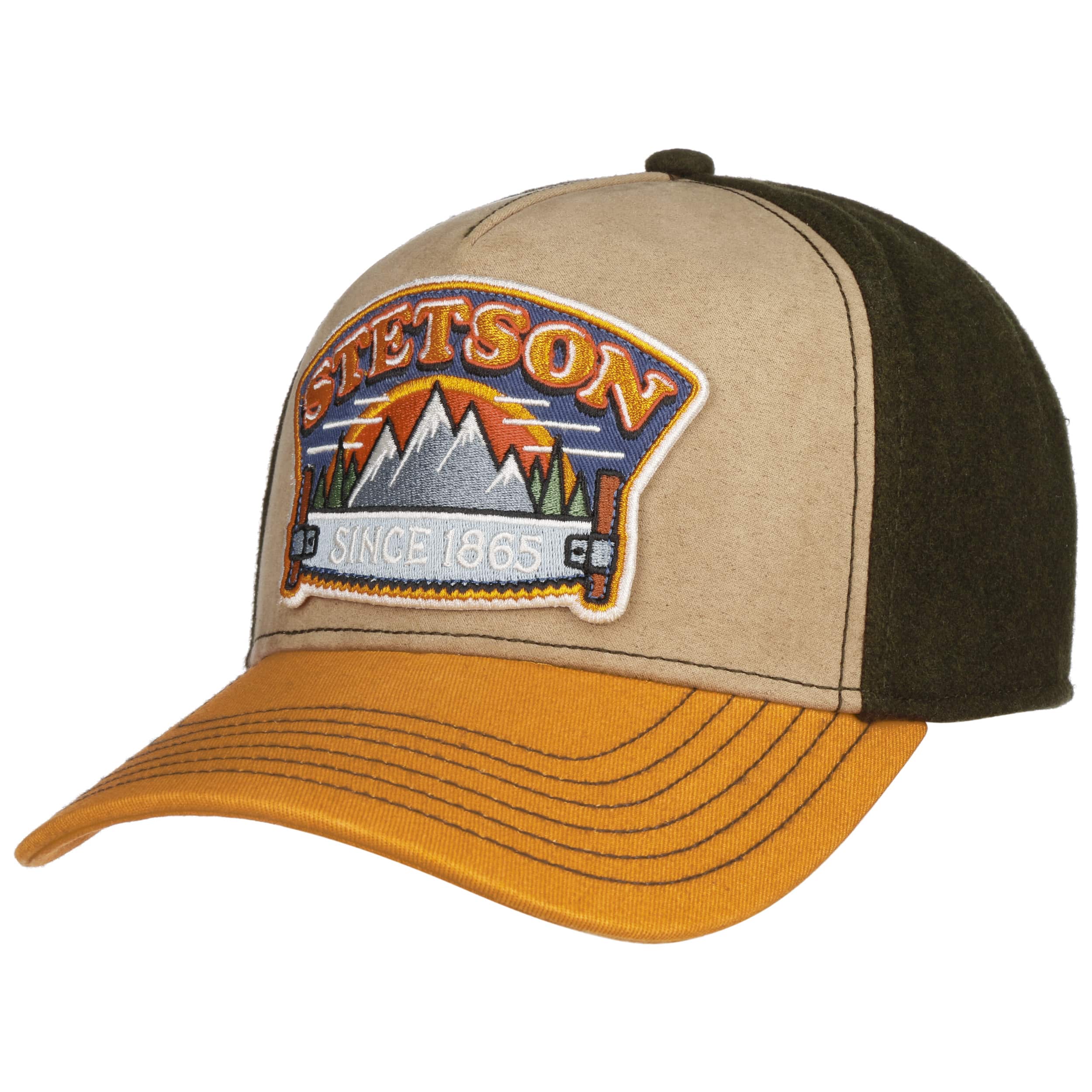 Casquette trucker cuir Stetson