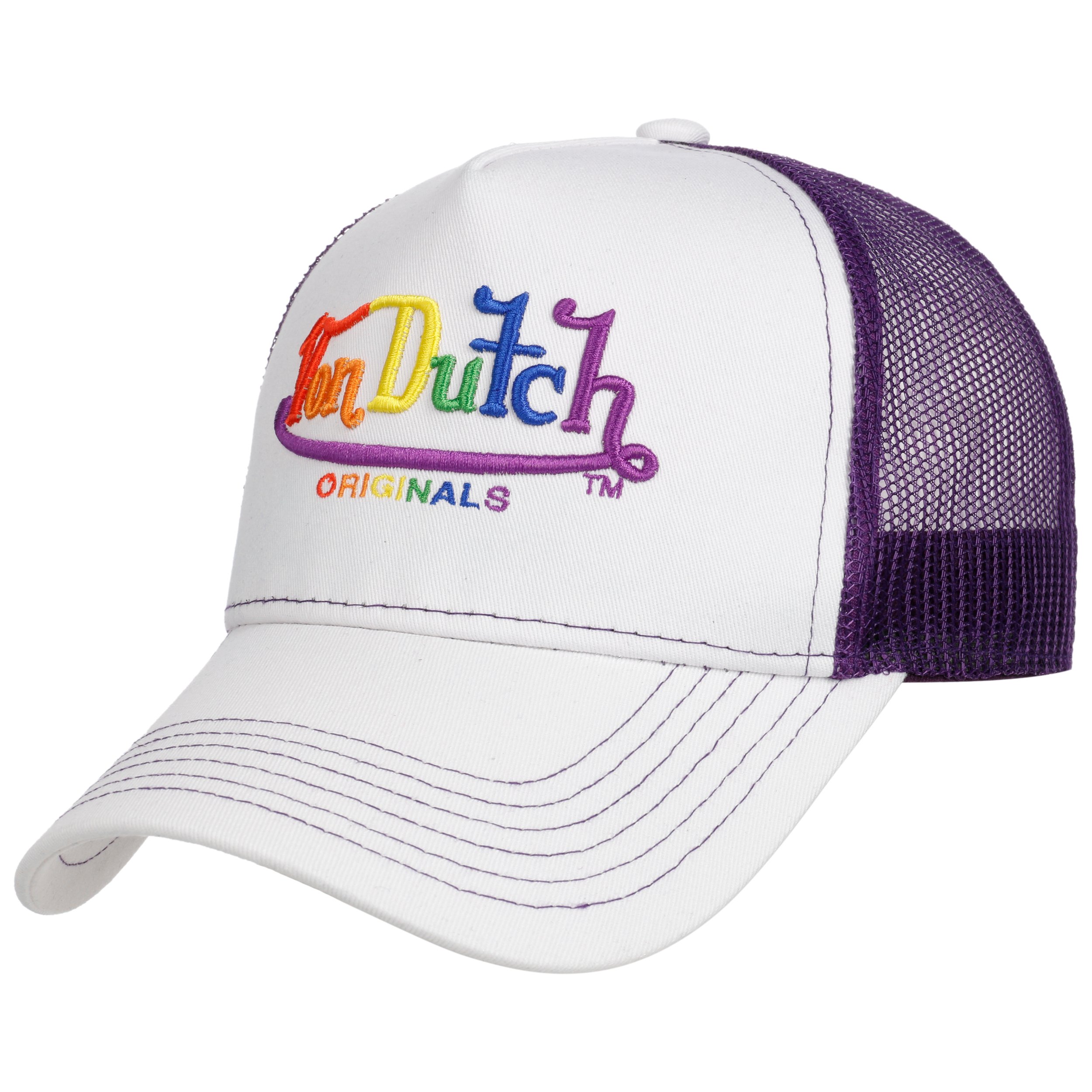 Casquette Von Dutch - Modèle Trucker/Baseball - Taille Unique Ajustable (55.5-60 Cm) - Pour Femme Et Homme