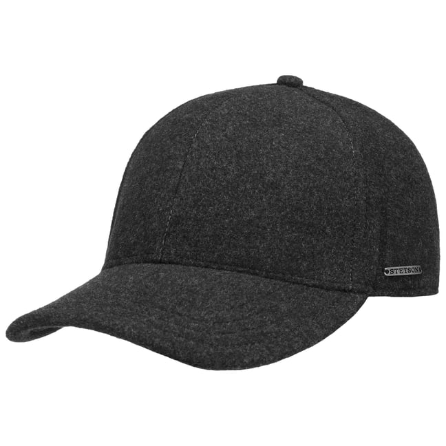 Casquettes Et Chapeaux Stetson Casquette Redding Earflap Cap Homme - En Cuir Gatsby Protege Cou Avec Visiere, Oreillettes, Doublure Hiver Automne-Hiver - S (54-55 Cm) Noir Casquette Chaude Homme