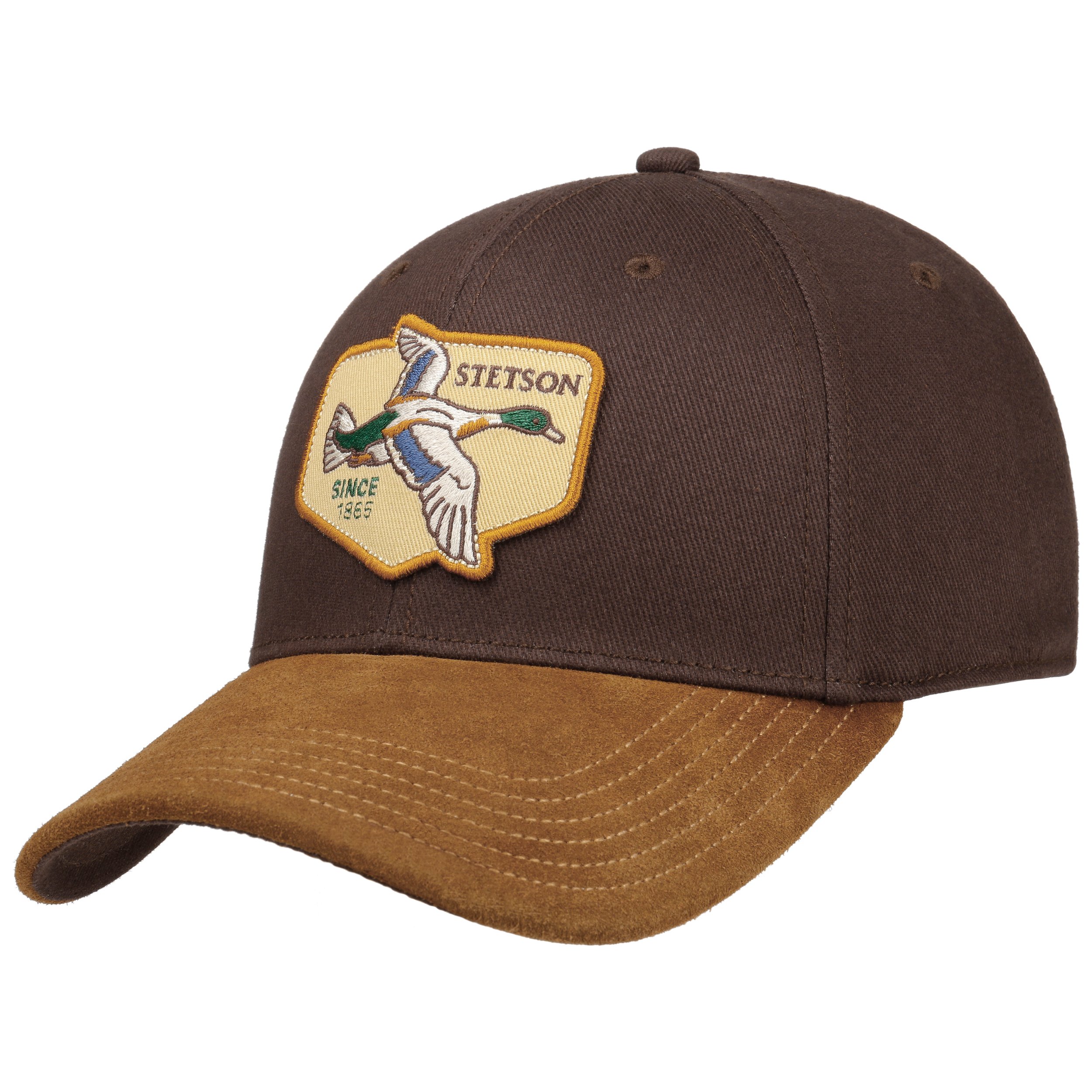 STETSON Casquette Datto Army Homme - Oilskin Coton Aspect Cuir, Protection UV 80, Style Urbain Vintage Printemps-Été