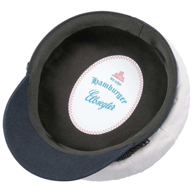 Casquette Marin HAMMABURG Style Gavroche - 100% Coton, Visière 4.5cm (look Maritime)