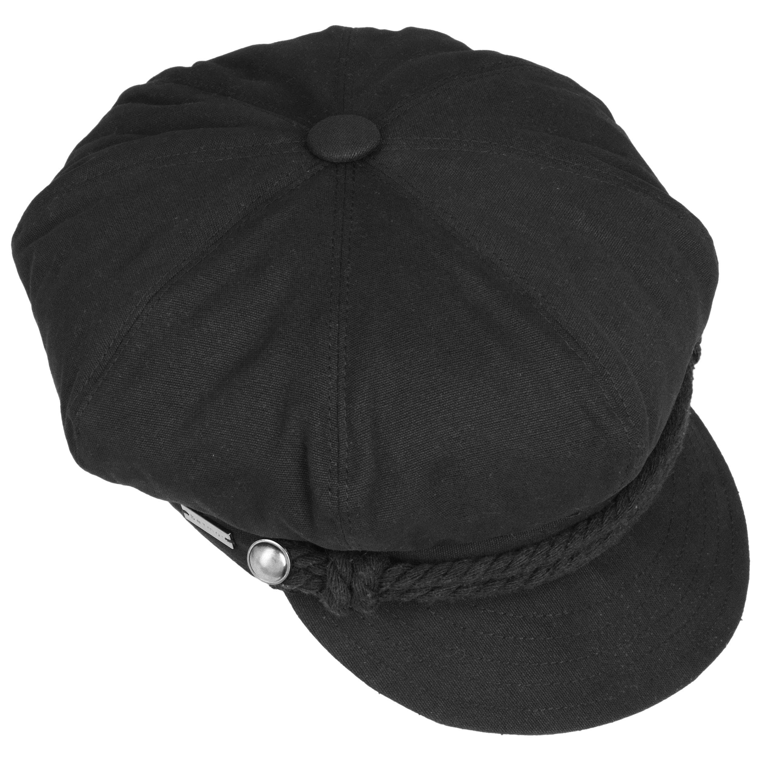 Béret Femme Marine à Panneaux - Style Vintage Français, Laine/coton, Noir, Pour Quotidien, Occasions