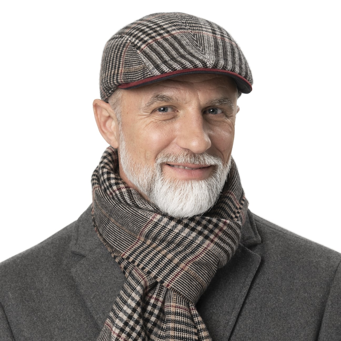 Casquette Coloured Herringbone Checks By Lierys - 79,95