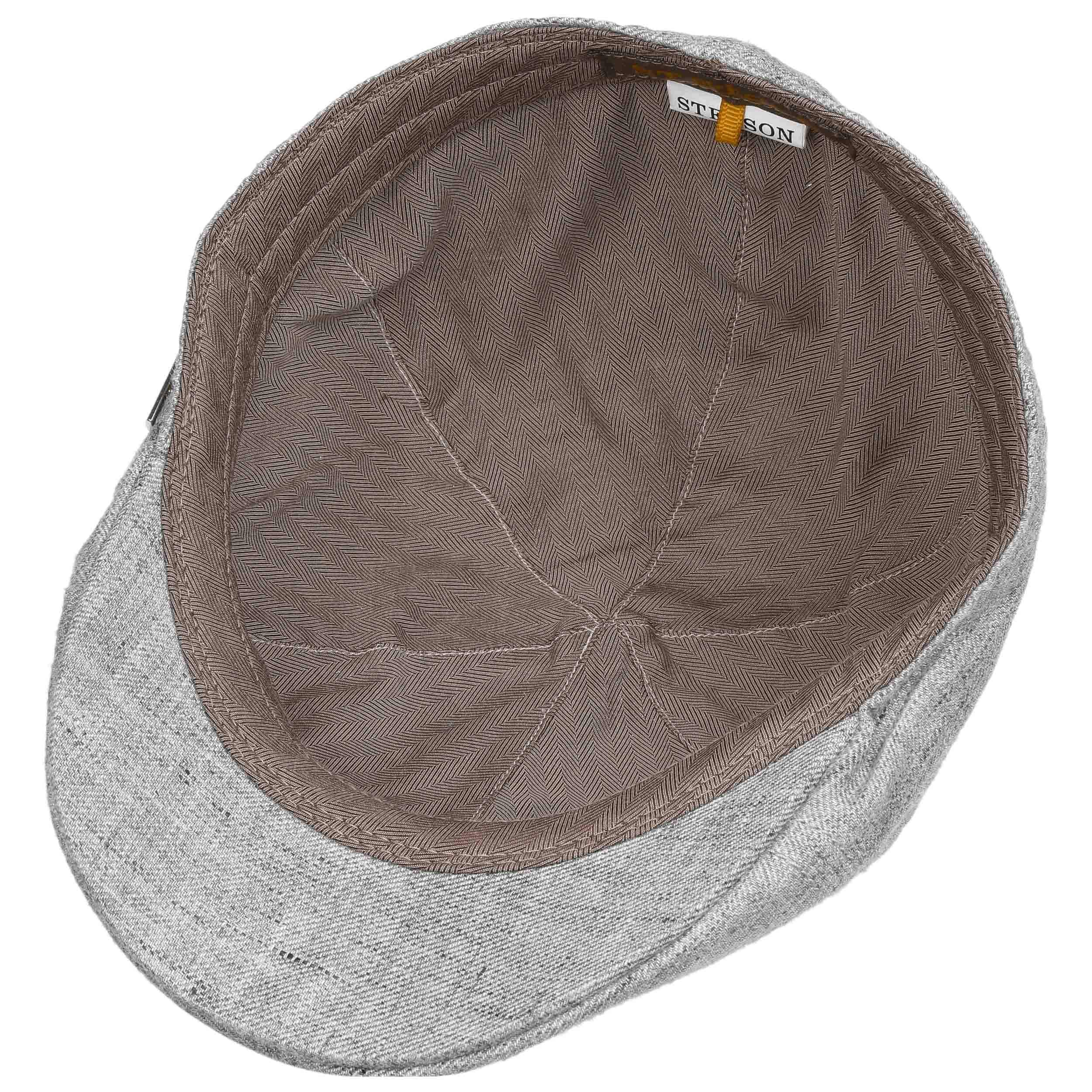 Stetson Casquette Texas Retro Script Homme – Casquette Plate Gavroche Avec Visière Courte, Look Rétro Hiver En Laine Mélangée