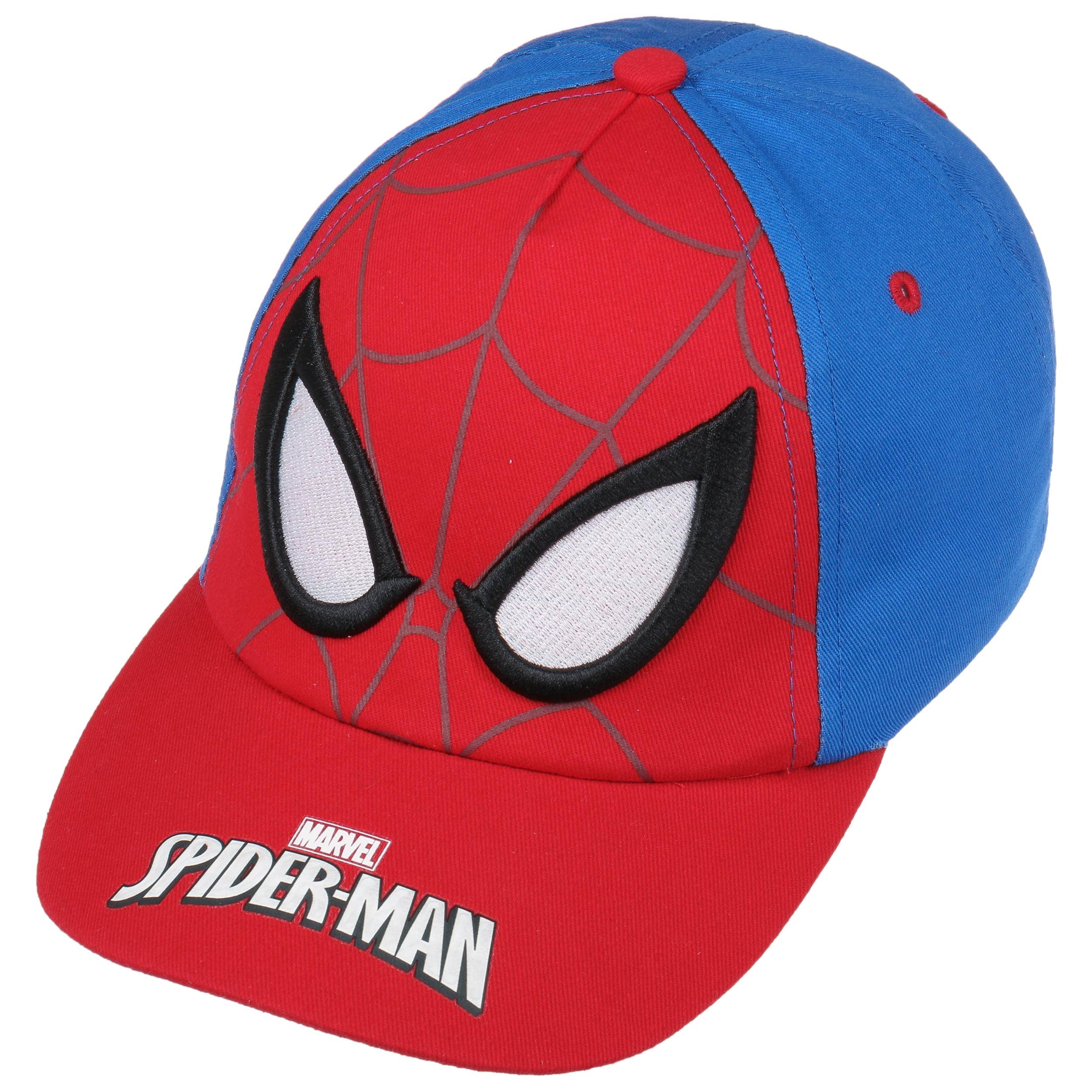 Spiderman-Marvel Casquette Enfant garçon Bleu Marine et Rouge de 3 à 9 Ans