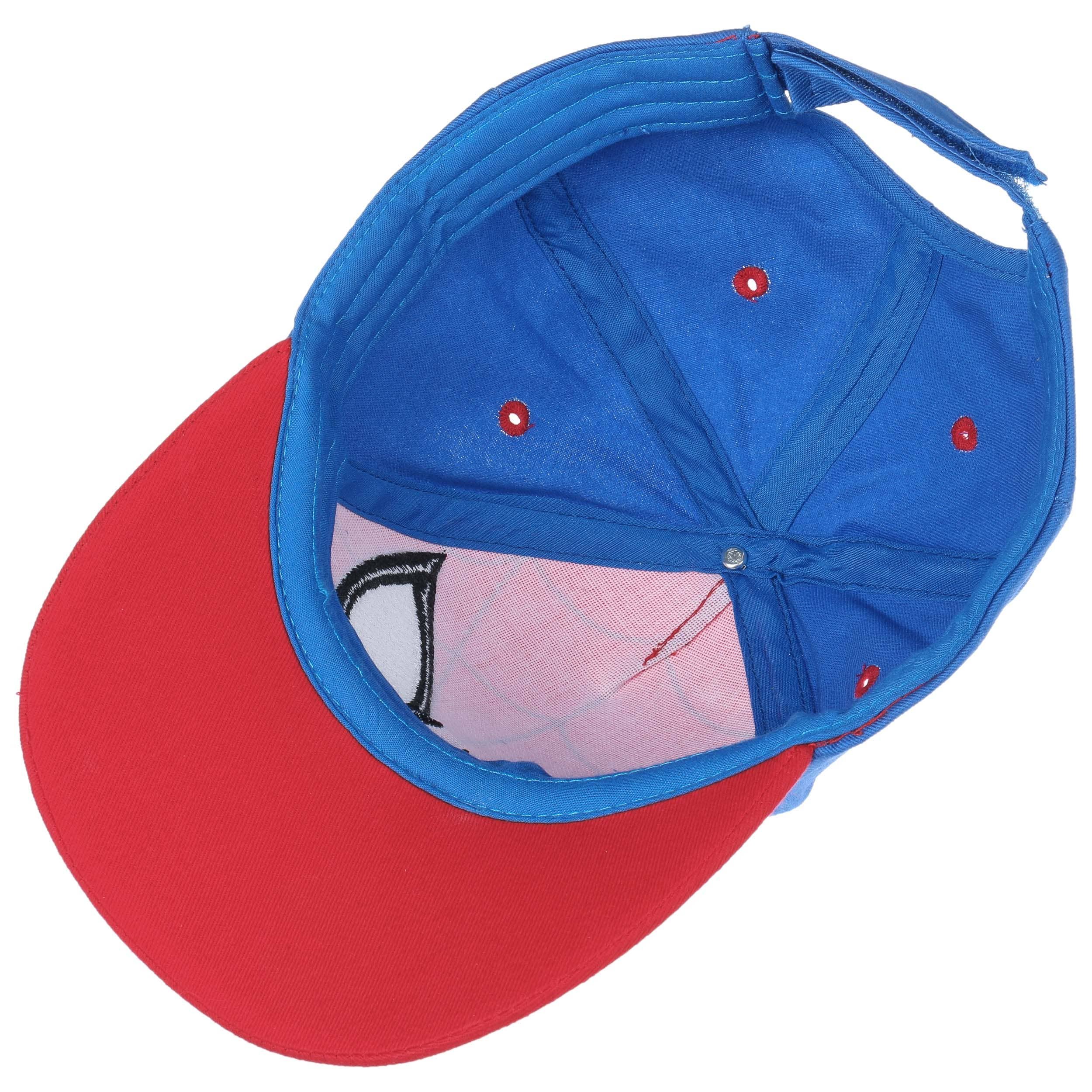 Casquette Baseball Enfant Pokémon – Visière Réglable Velcro, 100% Coton, Officielle – Bleu – Taille Unique Garçon 2-12 Ans