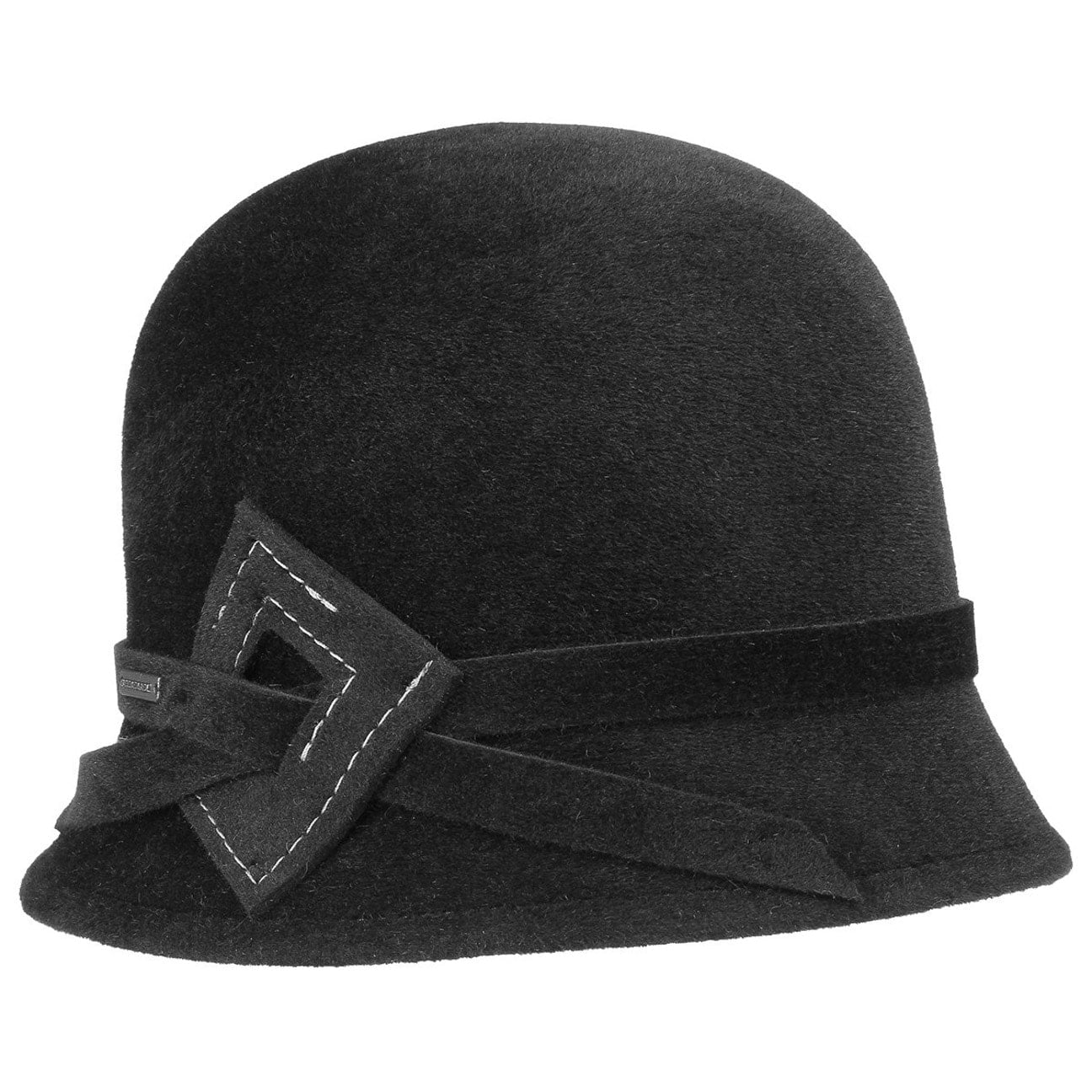 Accessoires Chapeaux et casquettes Chapeaux et bonnets dhiver chapeau cloche feutre main rouge noir 