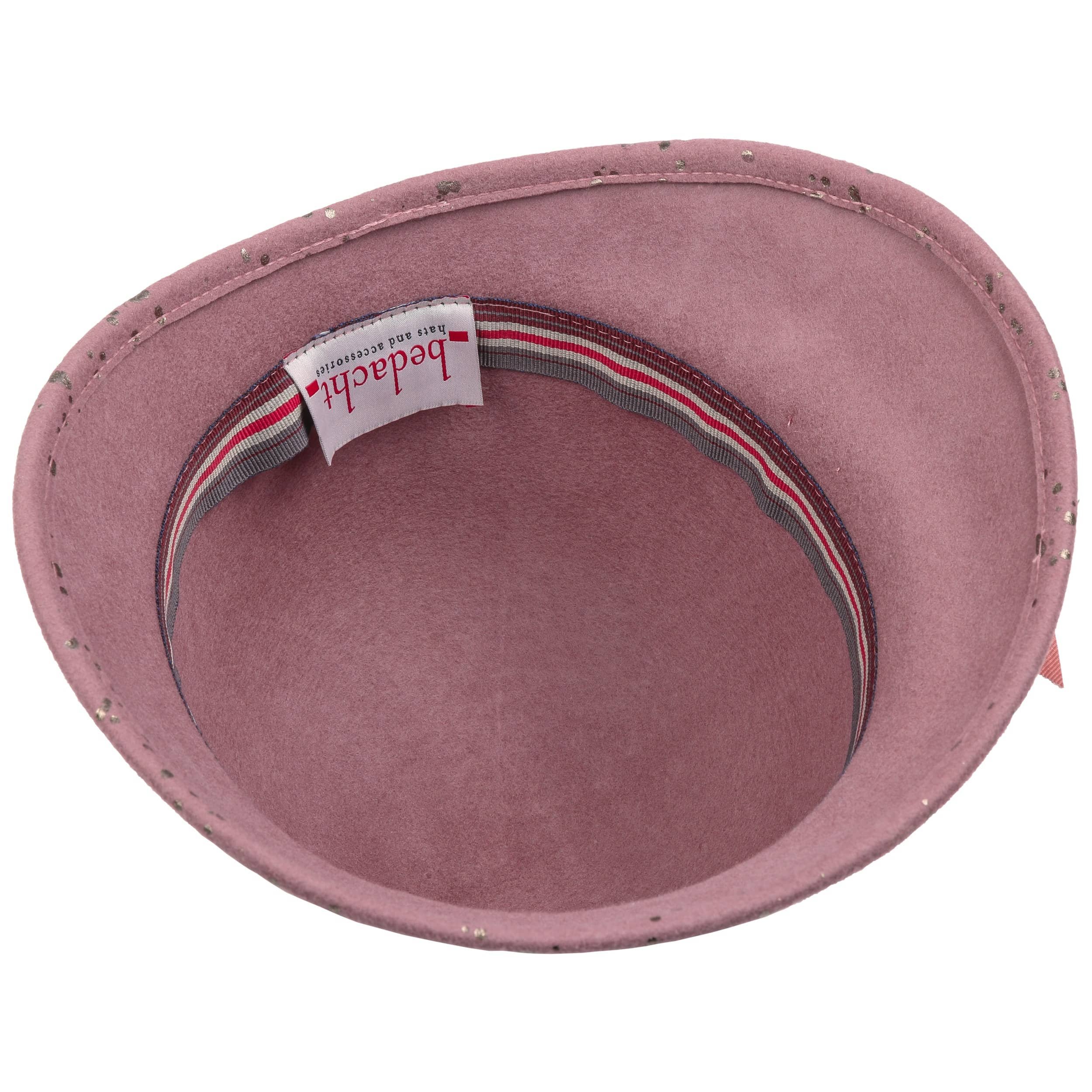 Chapeau Cloche En Feutrine Style Léopard - Taille 58 - Vintage Pour Femme