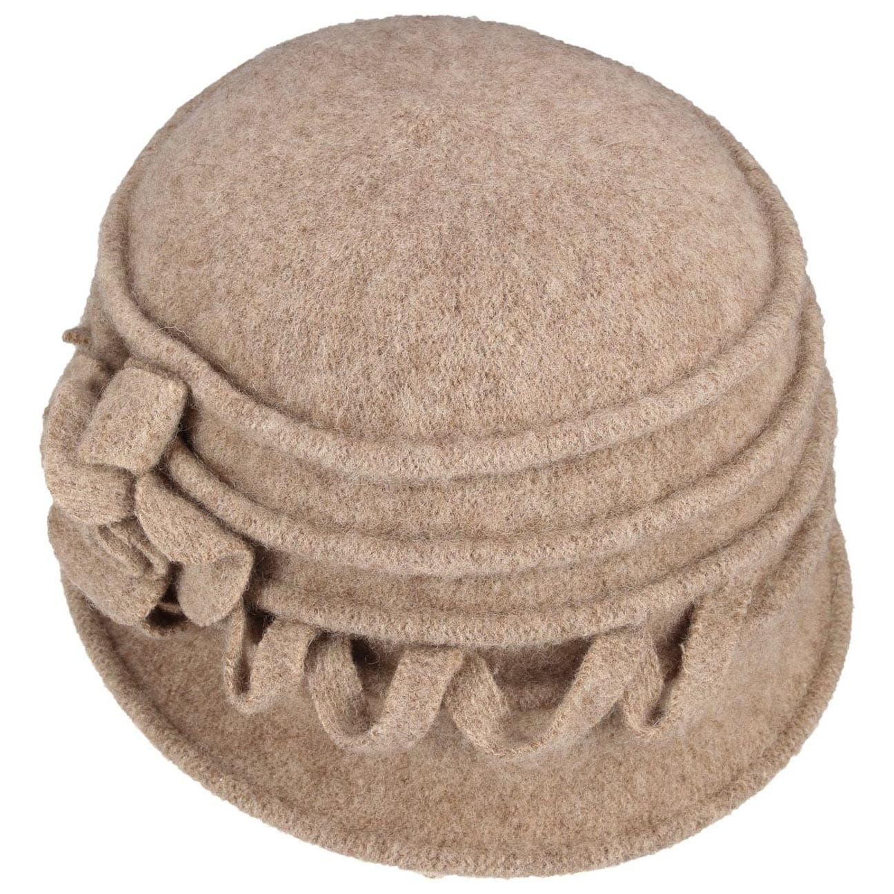 Chapeau Cloche Femme Vintage | Feutre Élégant Avec Voile Et Fleur | Tour De Tête 56-58 Cm | Style Années 20 - 11