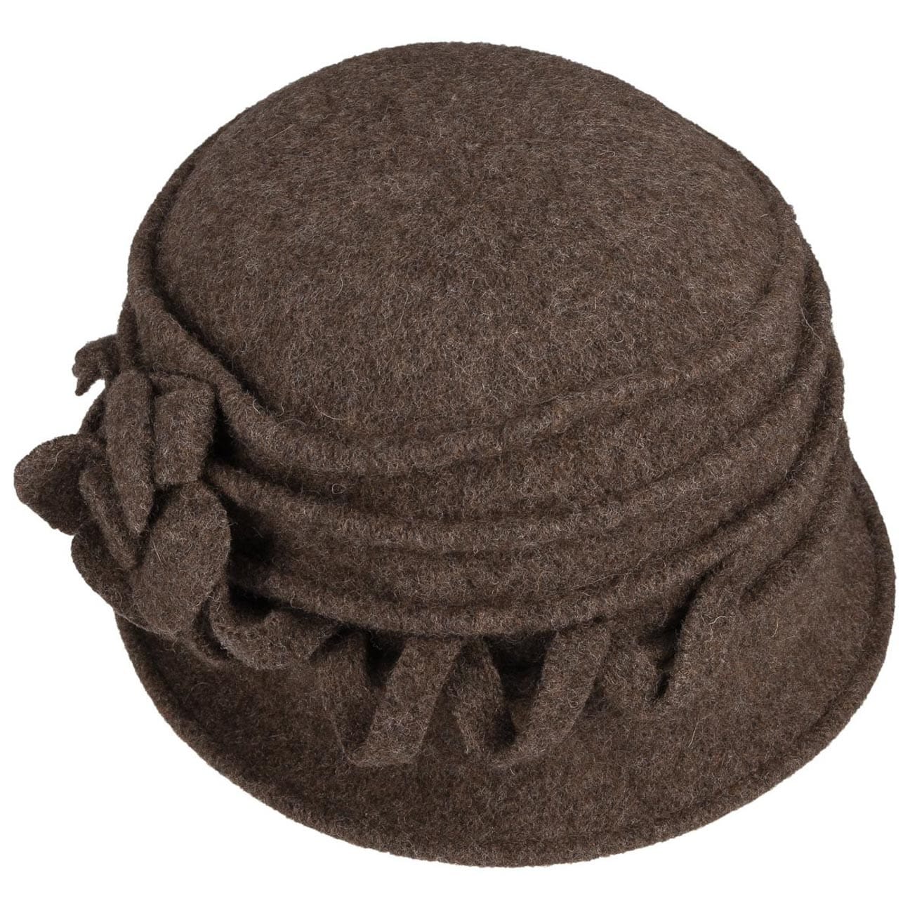 Chapeau Cloche En Laine Marron - Marque HaT - Occasion Porté - Style Vintage