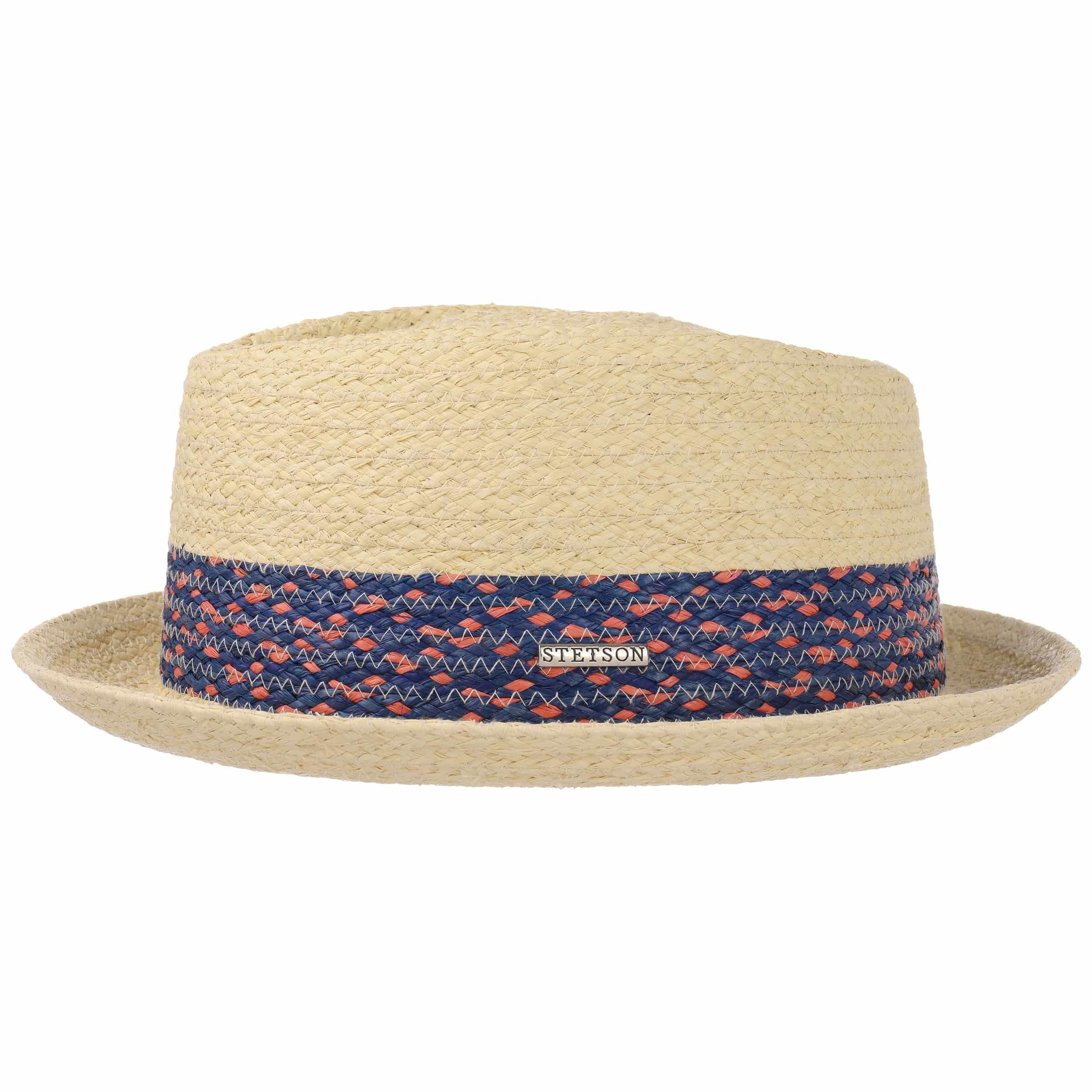 Chapeau Pork Pie Stetson En Coton - Style Décontracté - Protection UV 40+ - Homme - Printemps/Été
