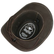 Chapeau Haut En Cuir El Dorado Crânes Chaîne Bande Western