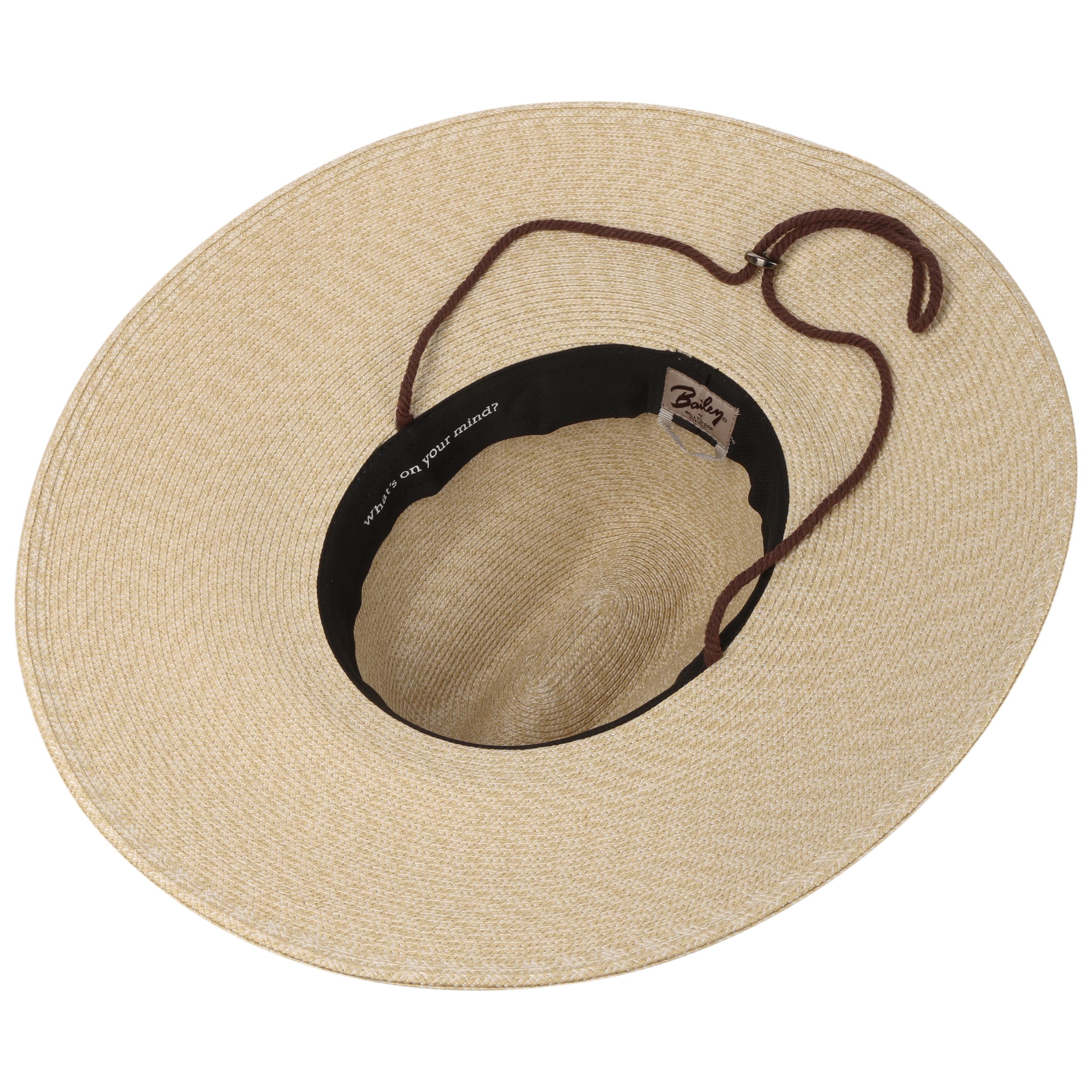 Chapeau Paille Unisexe Chapeau Panama Unisexe à Large Bord - Paille Naturelle - Style Jazz Rétro - Tour De Tête 58cm Chapeau Paille Large Bord