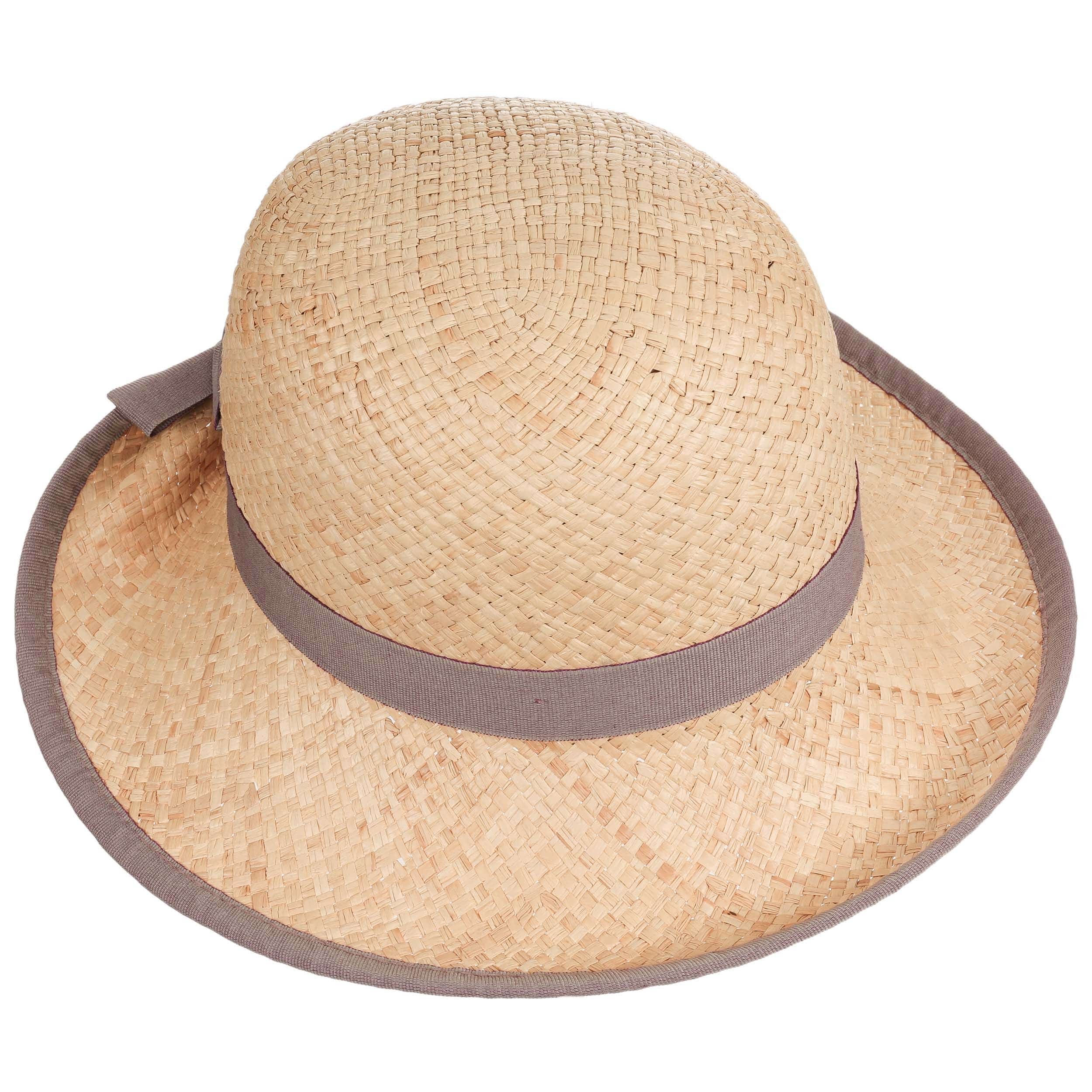 Chapeau de paille en raphia pour femmes et filles, couvre chef de