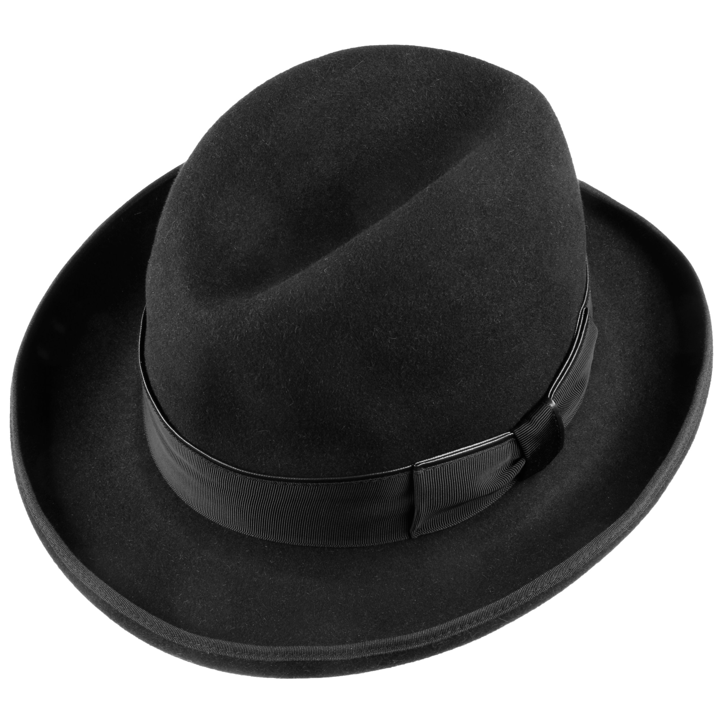 Chapeau Cowboy Feutre Stetson Sheplers – Noir, Taille 7 1/2, Bande Cuir Et Plumes, Vintage