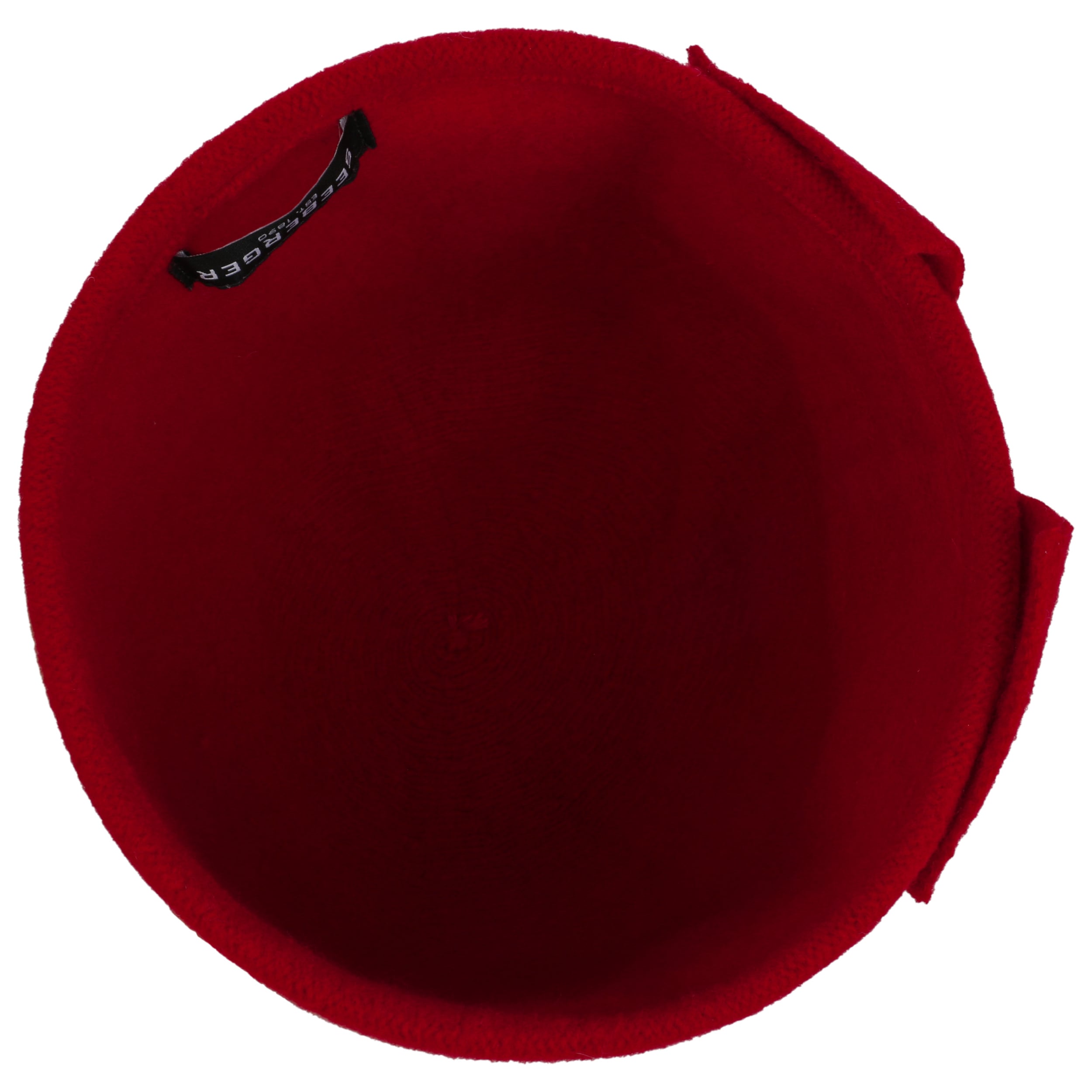 Accessoires Chapeaux Chapeaux en laine Seeberger Chapeau en laine rouge style d\u00e9contract\u00e9 