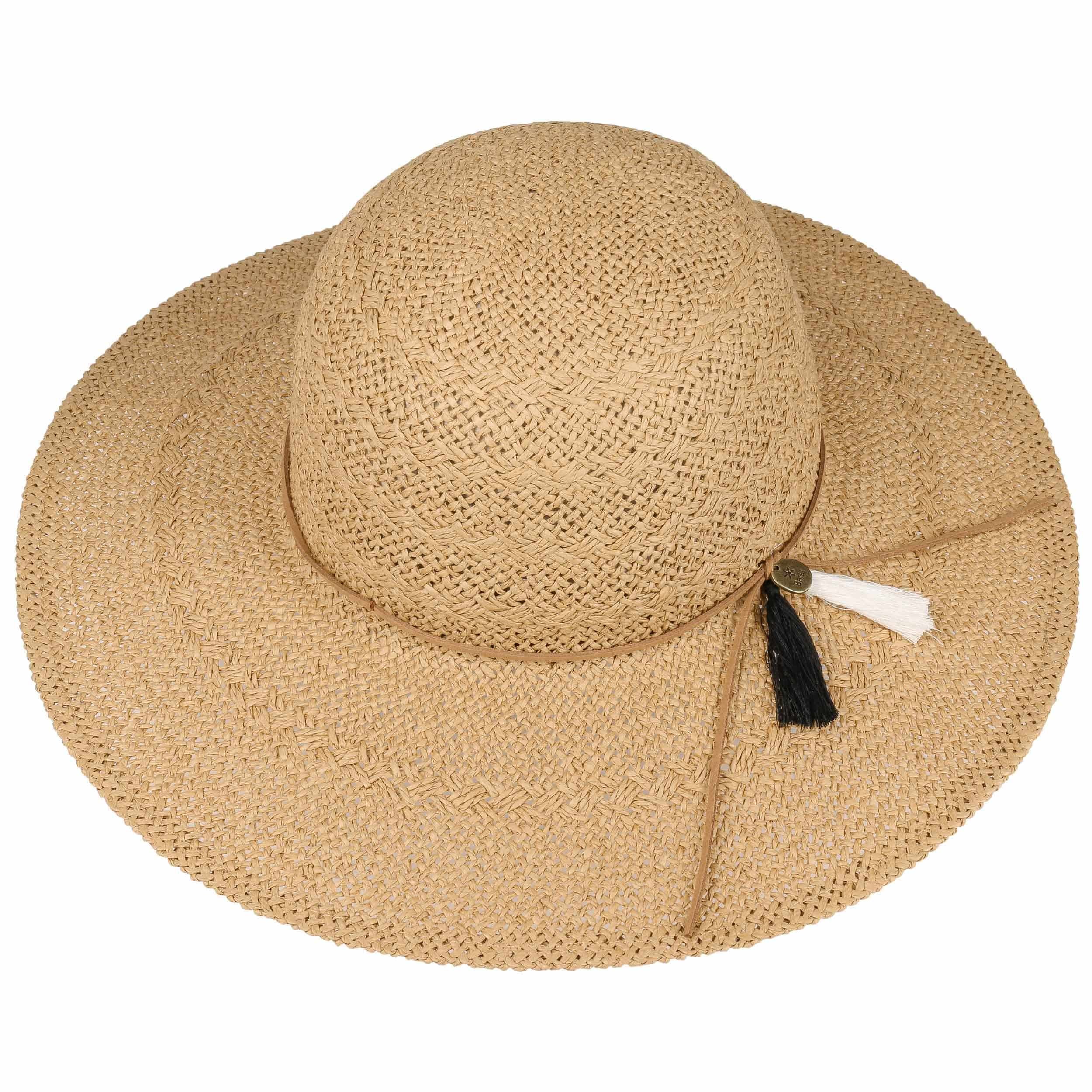 Casquette,Chapeau de paille en jonc de mer à large bord pour femmes
