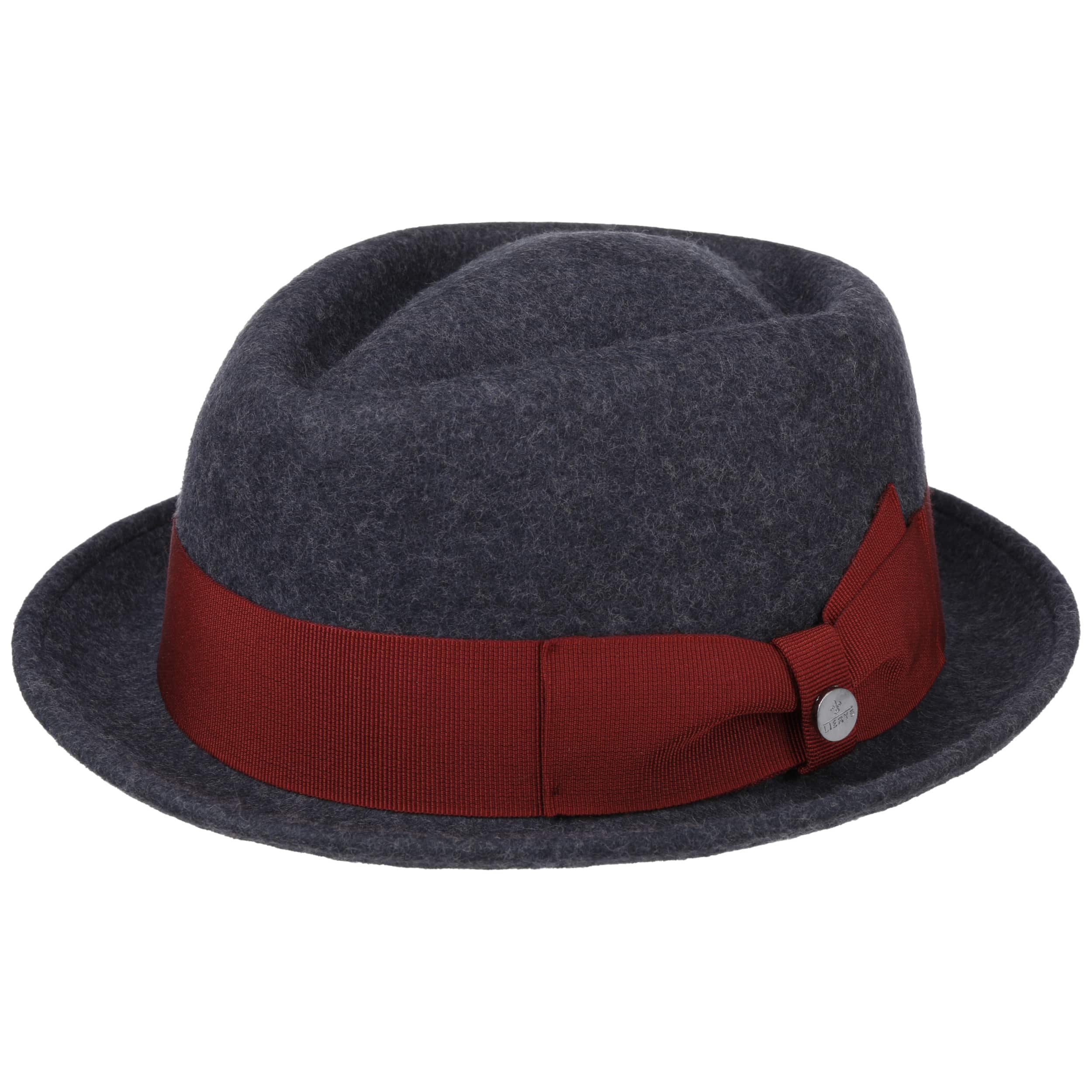 Chapeau En Laine Pork Pie Lierys | Fabriqué En Italie, Motif Carreaux Multicolore, Doublure Intérieure