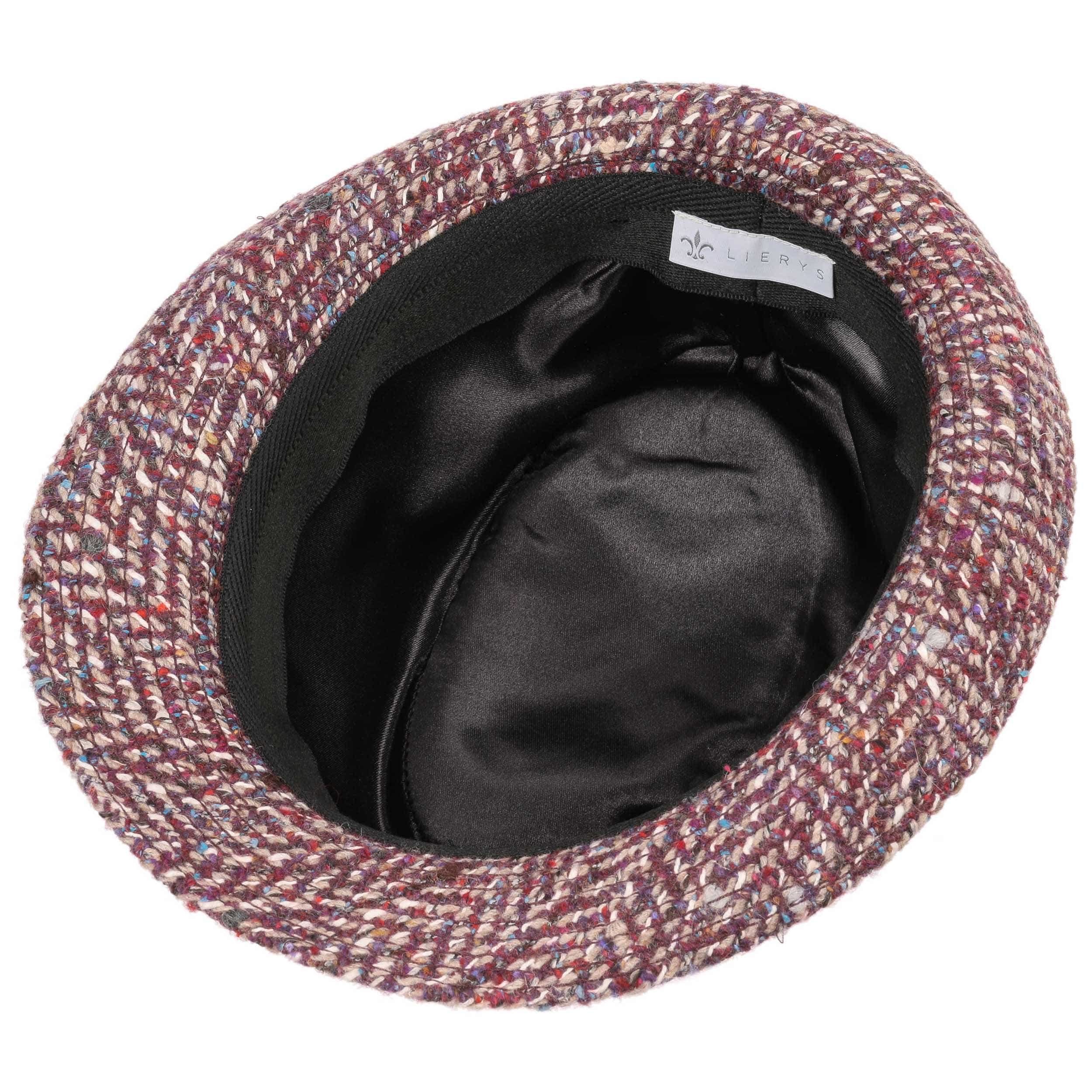 Lierys Chapeau Porkpie Classic Feutre Laine - Chapeau Homme Élégant Avec Ruban