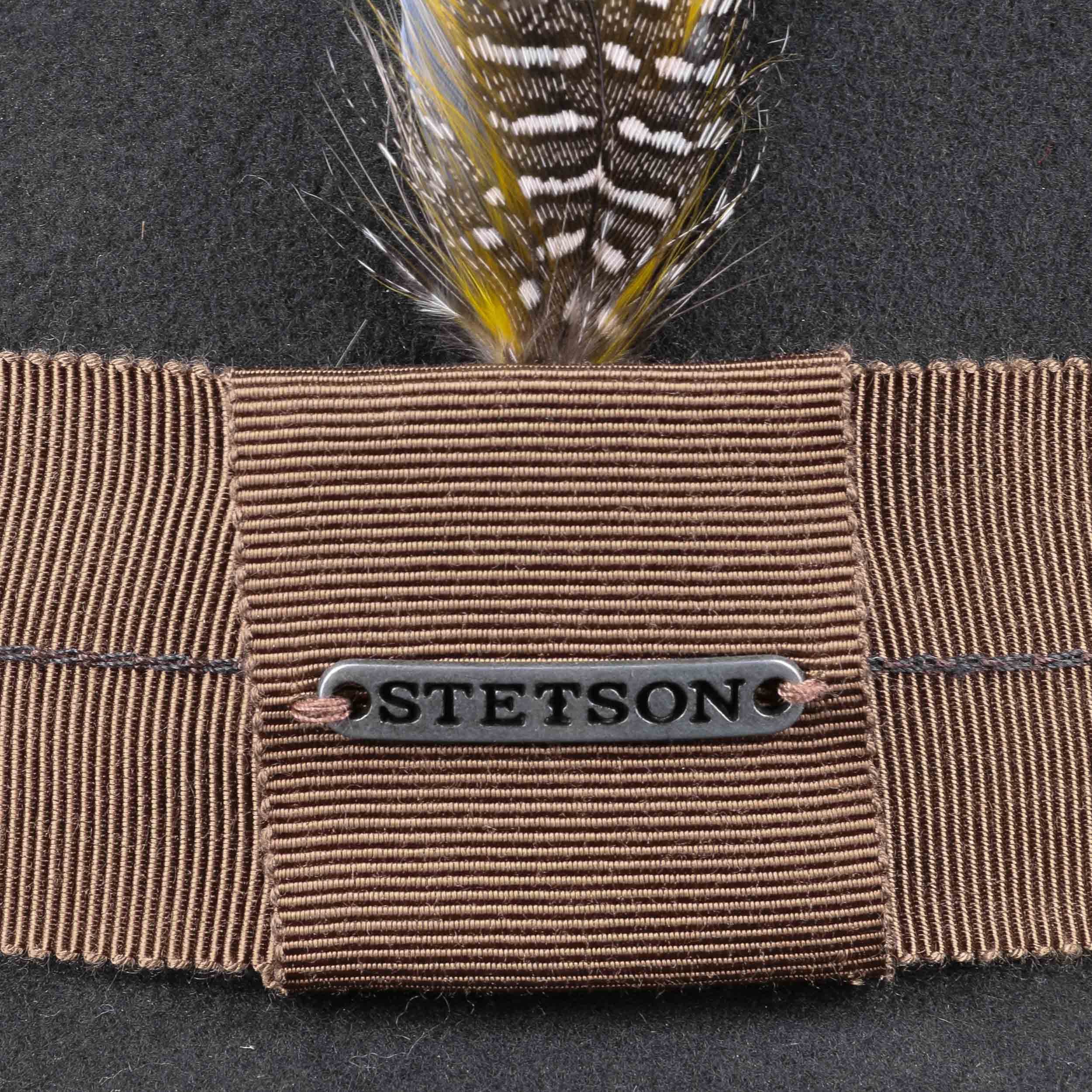 Chapeau Stetson Vitafelt Gris Anthracite - Taille 57, Occasion Très Bon état