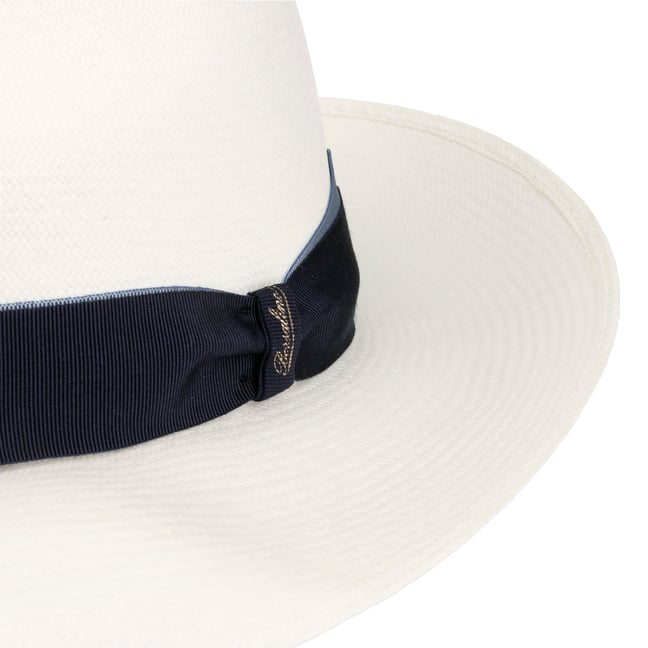 Chapeau Panama Borsalino Noir – Petit Bord En Polyester – Taille 59 – Neuf Avec étiquettes