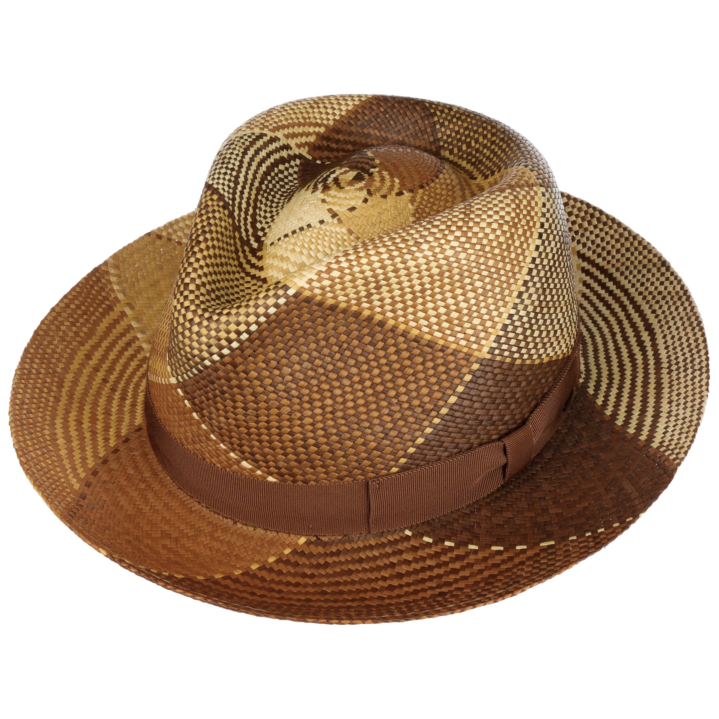 Cappello Panama Bailey 1922 Giger II In Paglia, Falda 6 Cm, Corona 11 Cm, Unisex, Fatto A Mano In Ecuador, Perfetto Per L'Estate