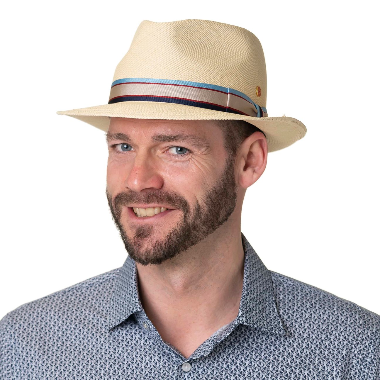 Chapeau Stetson Panama Ventilé Naturel - Taille XXL Avec Mentonnière - Homme