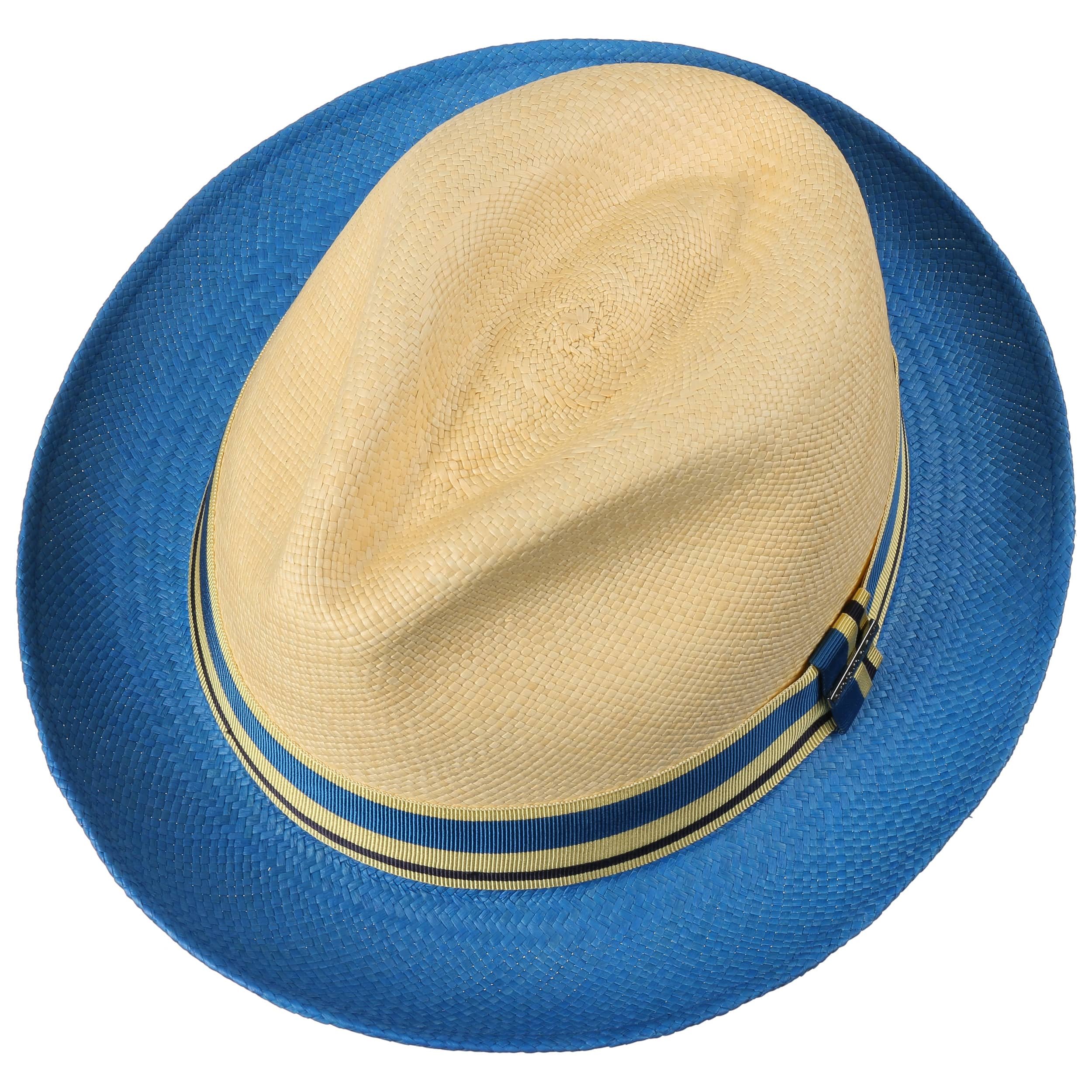 Borsalino Panama Fedora Large Blanc strohut homme Chapeaux été MADE IN ITALY