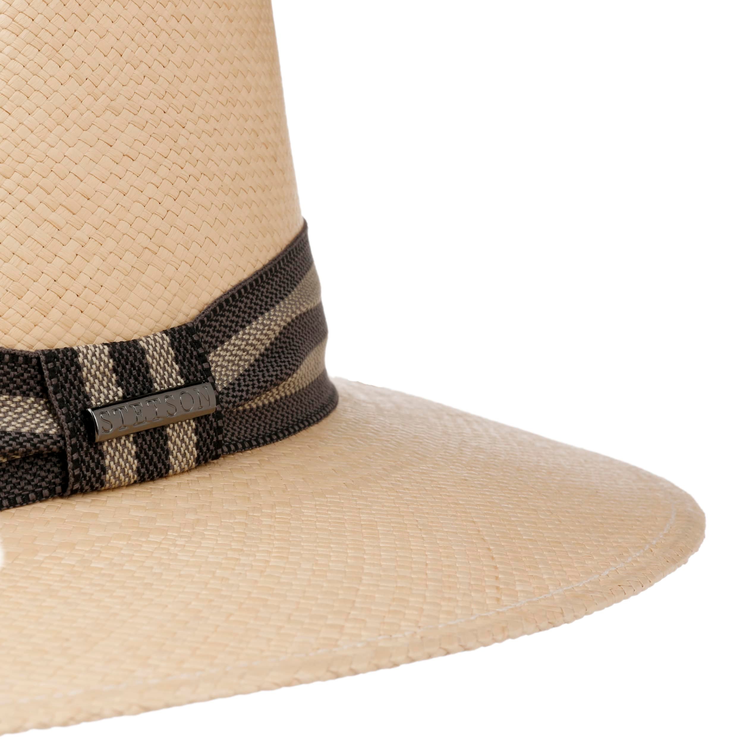 Chapeau Panama Stetson Vendrico Traveller - Paille De Toquilla Équatorienne - Bandeau En Cuir - Unisexe - Tressage Brisa - Élégant Été
