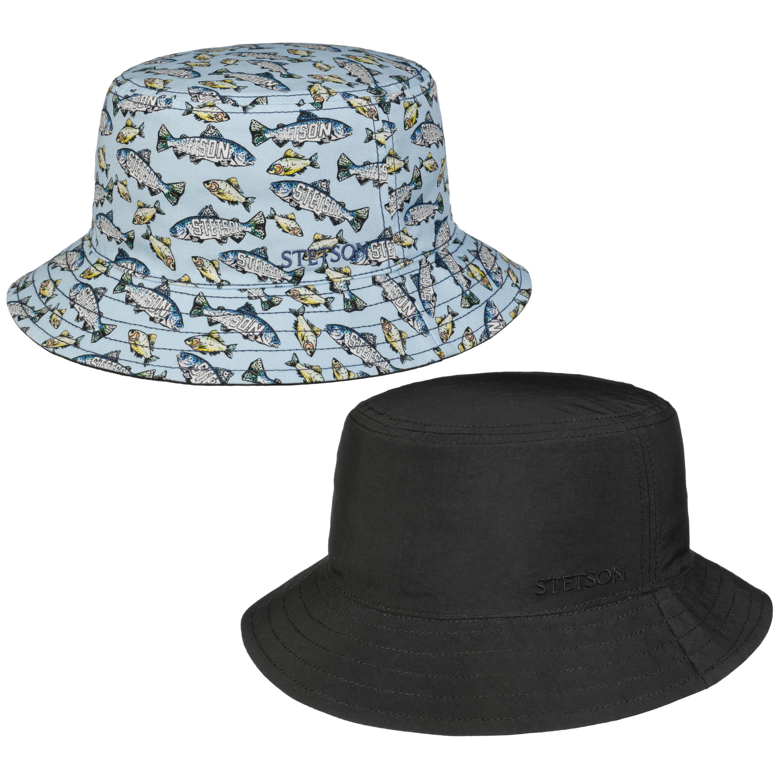 Black -Chapeau Seau En Feuille D'érable Pour Hommes Et Femmes, En Coton