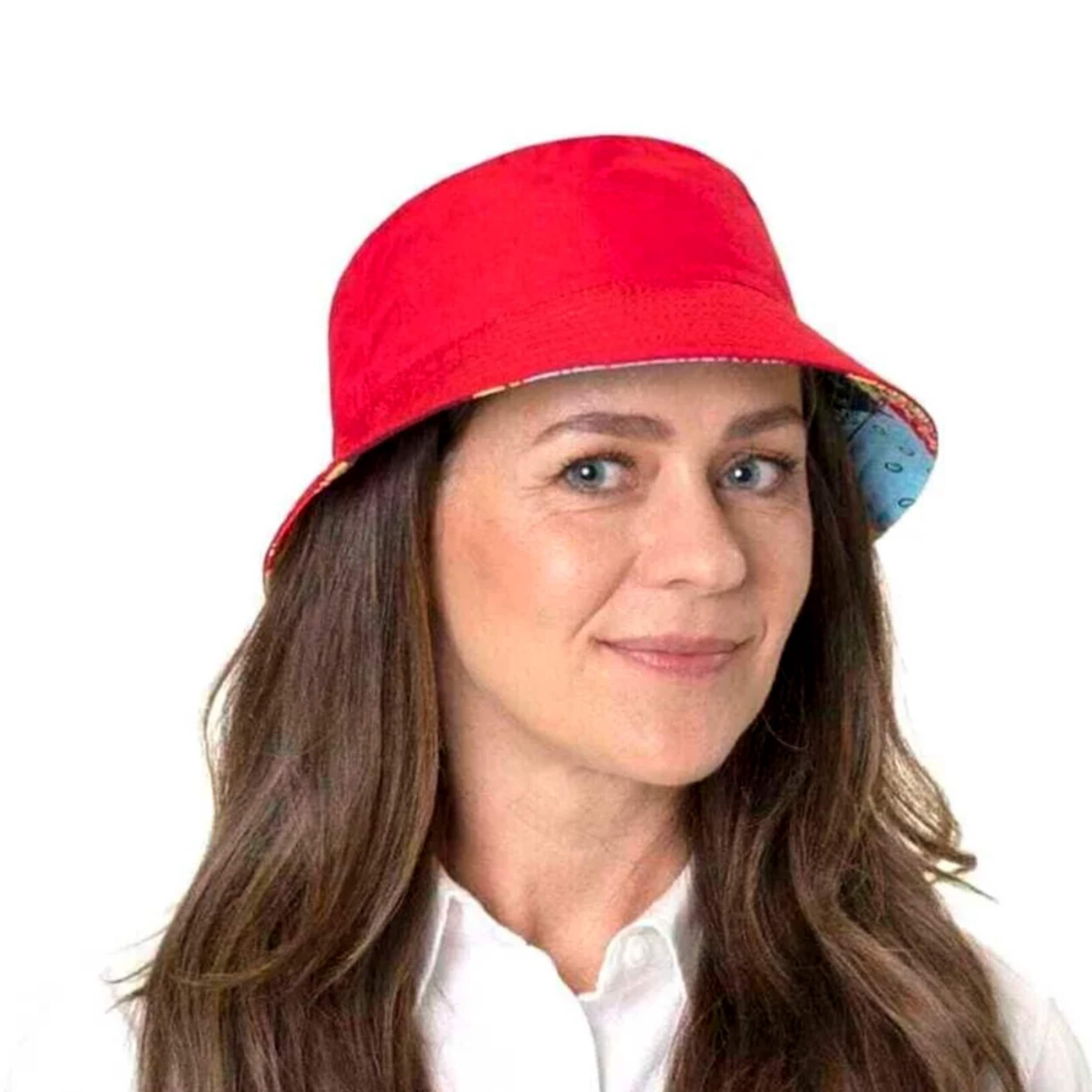 Chapeau De Pêcheur Réversible Chapeau De Seau À Bord Effiloché Bobs