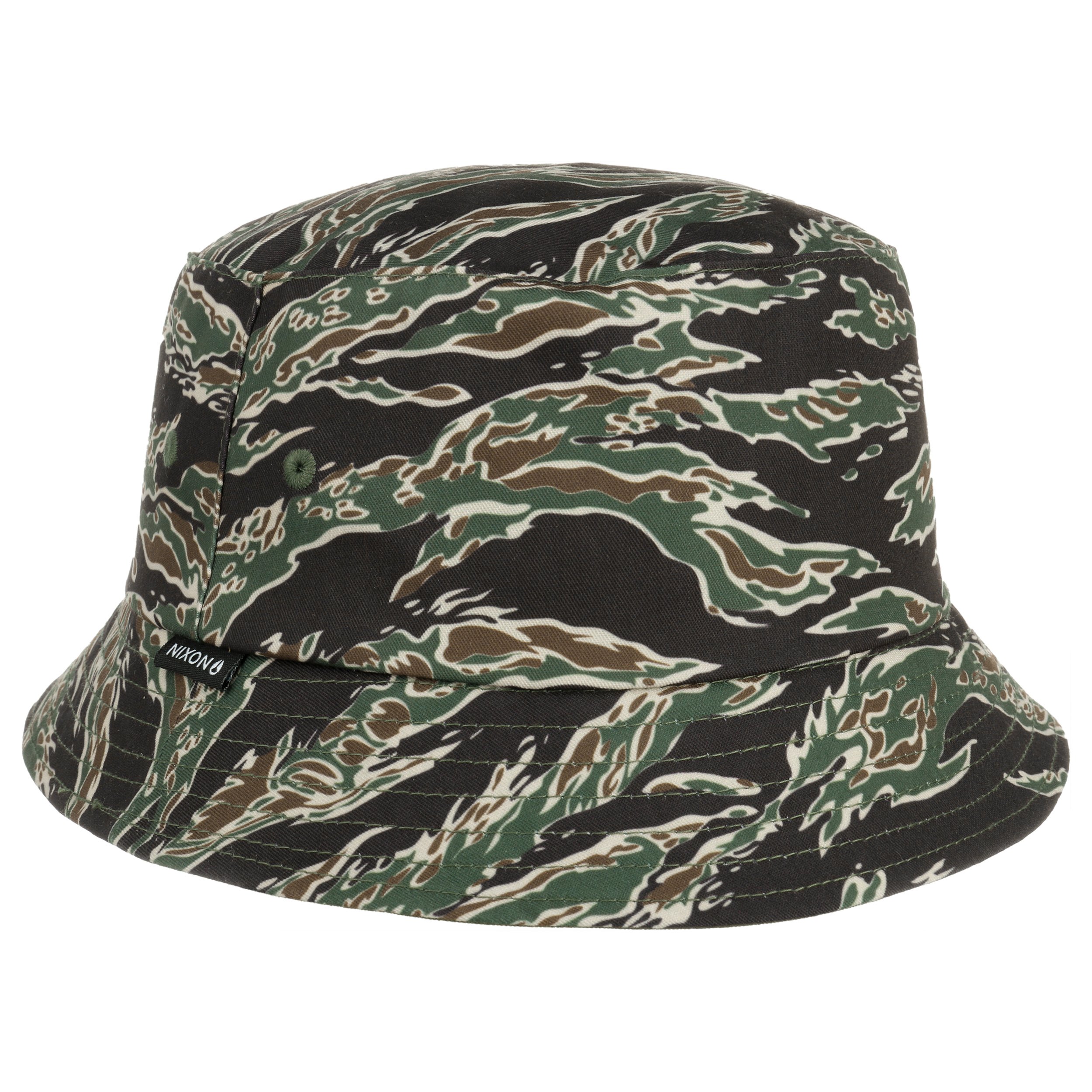 Chapeau Bucket Réversible - Coton - Uni/Noir - Taille Unique - UV Protection