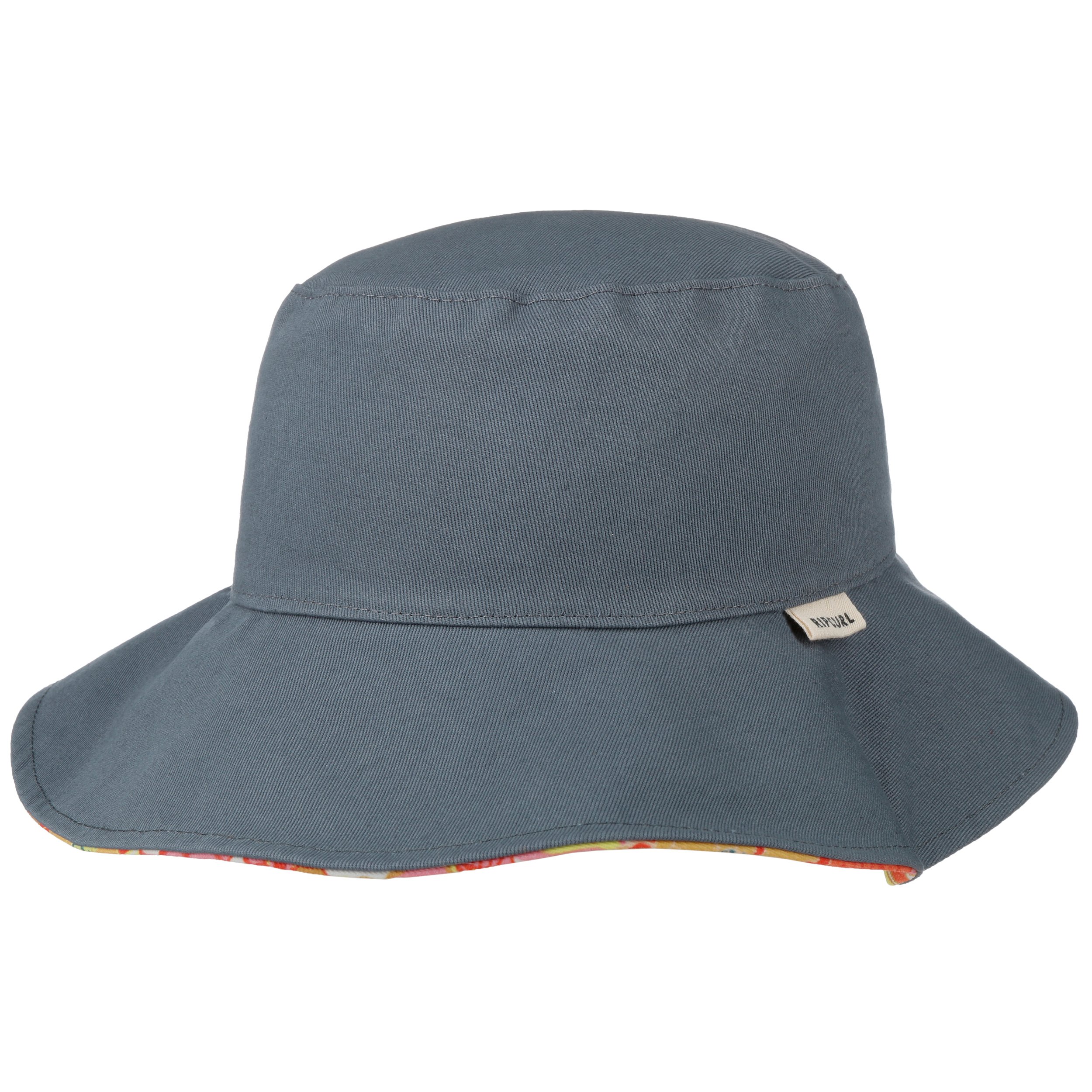 bonnet réversible en jersey de coton rayures 12/12 bleu et blanc