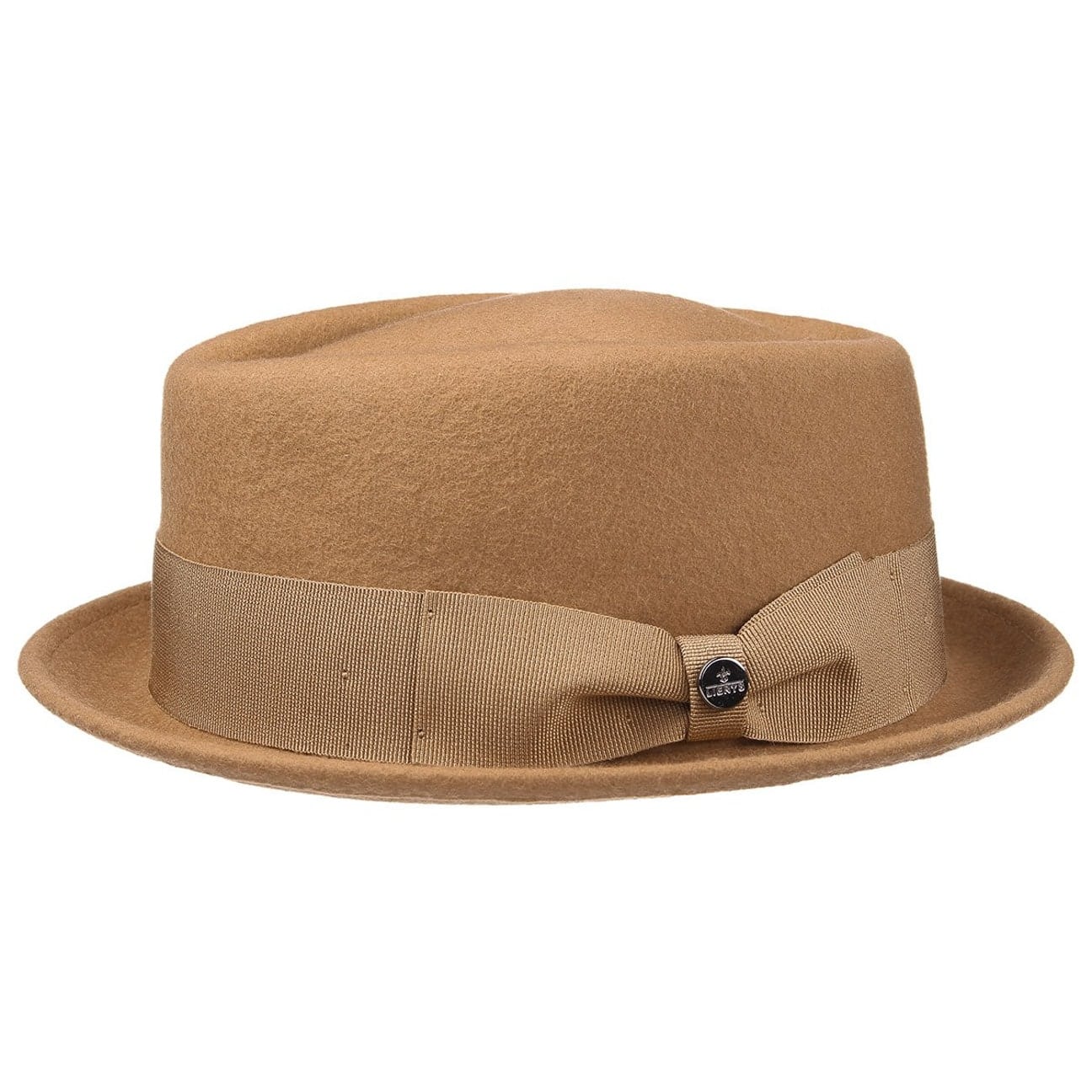 Chapeau Pork Pie En Lin Uni Lierys - Fabriqué En Italie - Homme/Femme - Style Urbain Léger Pour L'été