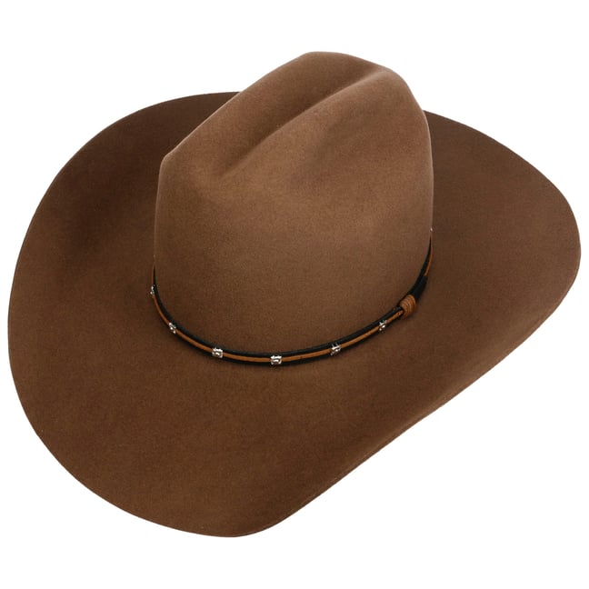 Chapeau De Cowboy Bailey 5X En Castor Ivoire - Vintage Années 70, Taille L 58cm, Avec Boîte D'origine